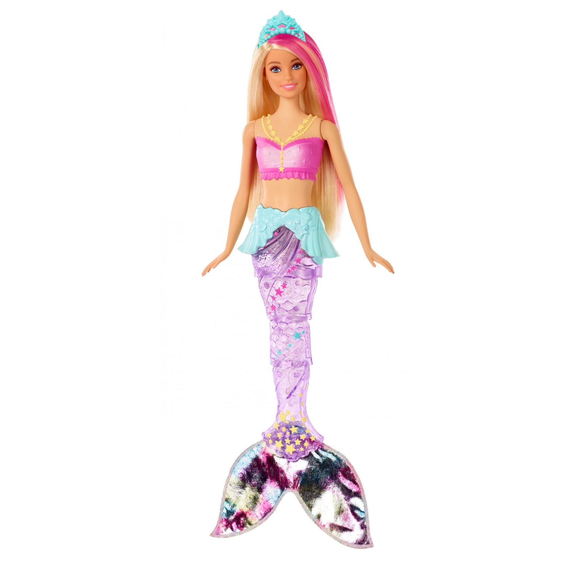 Barbie Dreamtopia Sparkle Lights Mermaid with Blonde Pink –