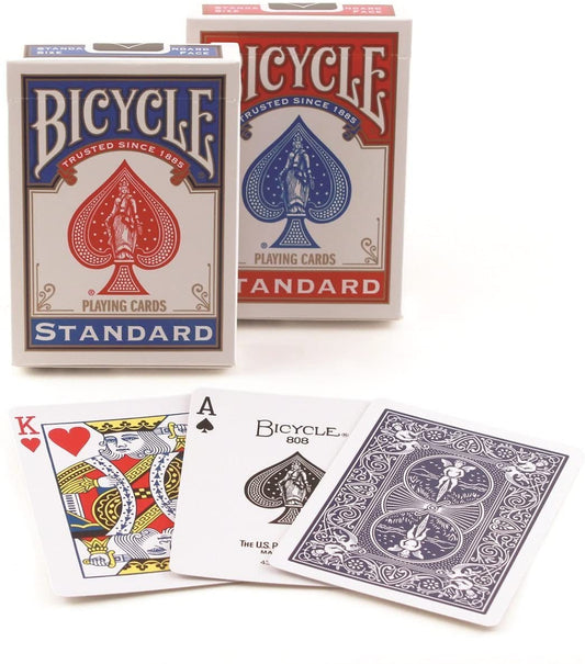 VEGAS BRAND: Casino Quality - Blue & Red Poker Size Card Set –