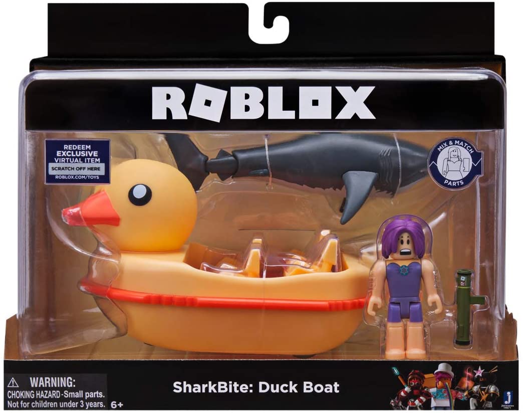 Roblox Celebrity Collection Sharkbite Duck Boat Vehicle Includes E Sunnytoysngifts Com - how do you redeem exclusive virtual item in roblox