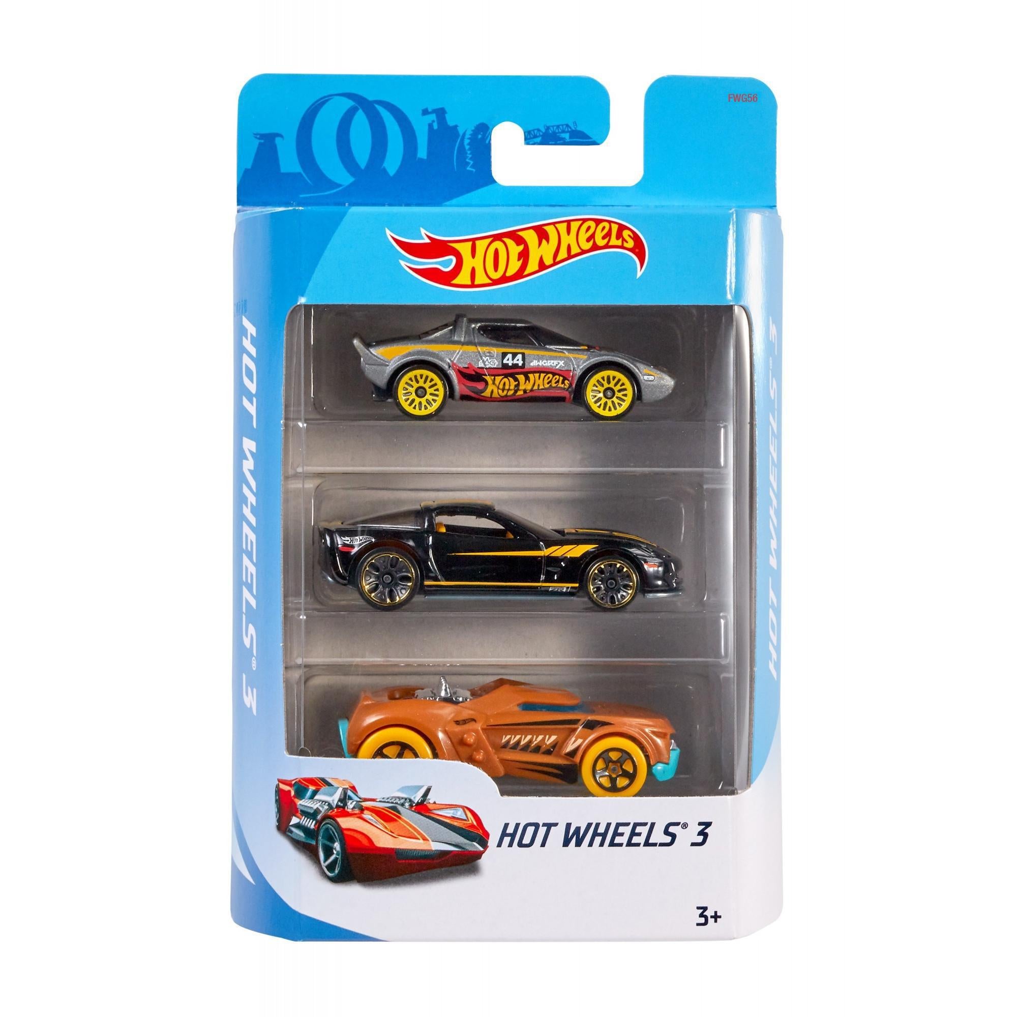 3 pack hot wheels