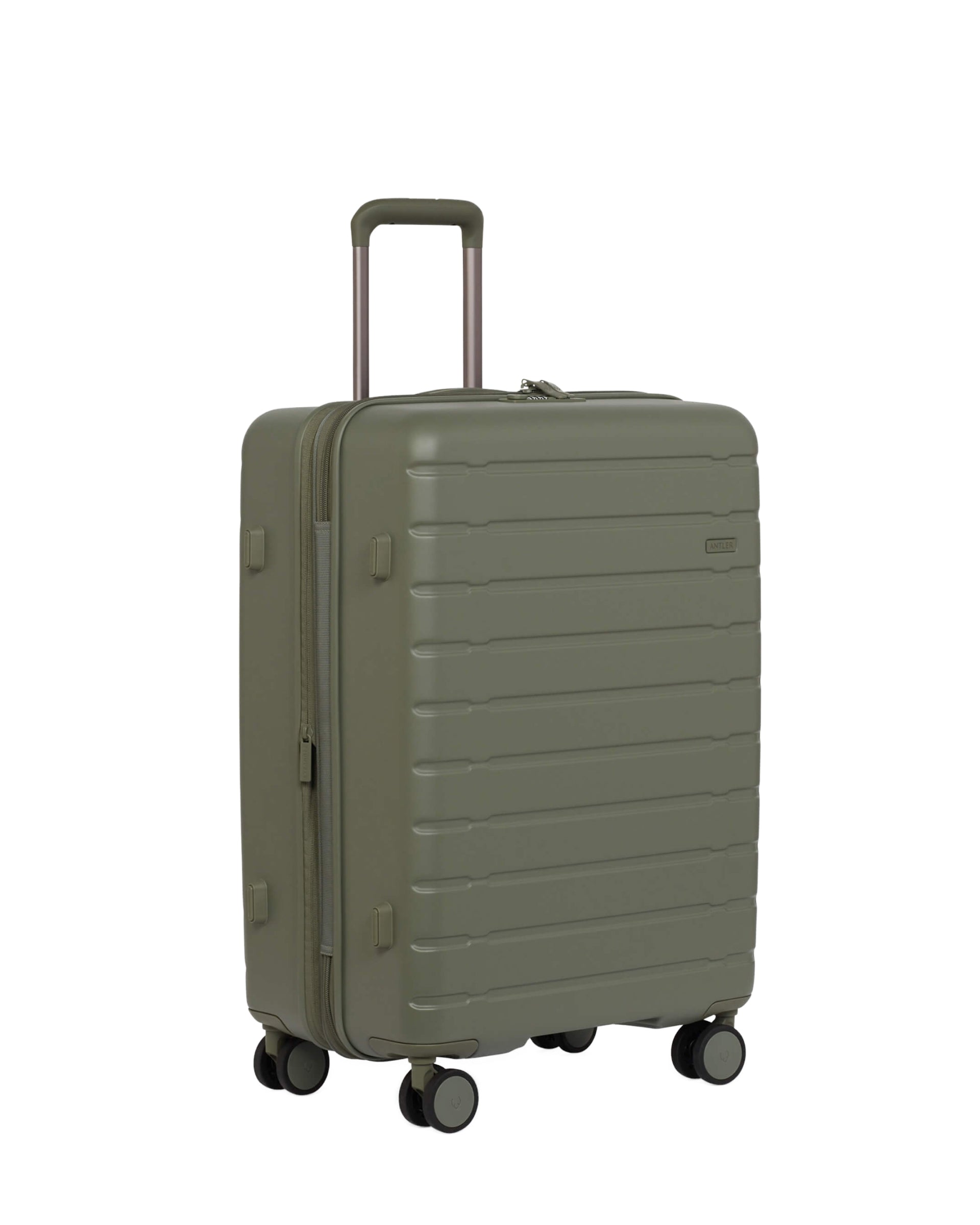 View Antler Stamford 20 Medium Suitcase In Field Green Size 295cm x 48cm x 683cm information