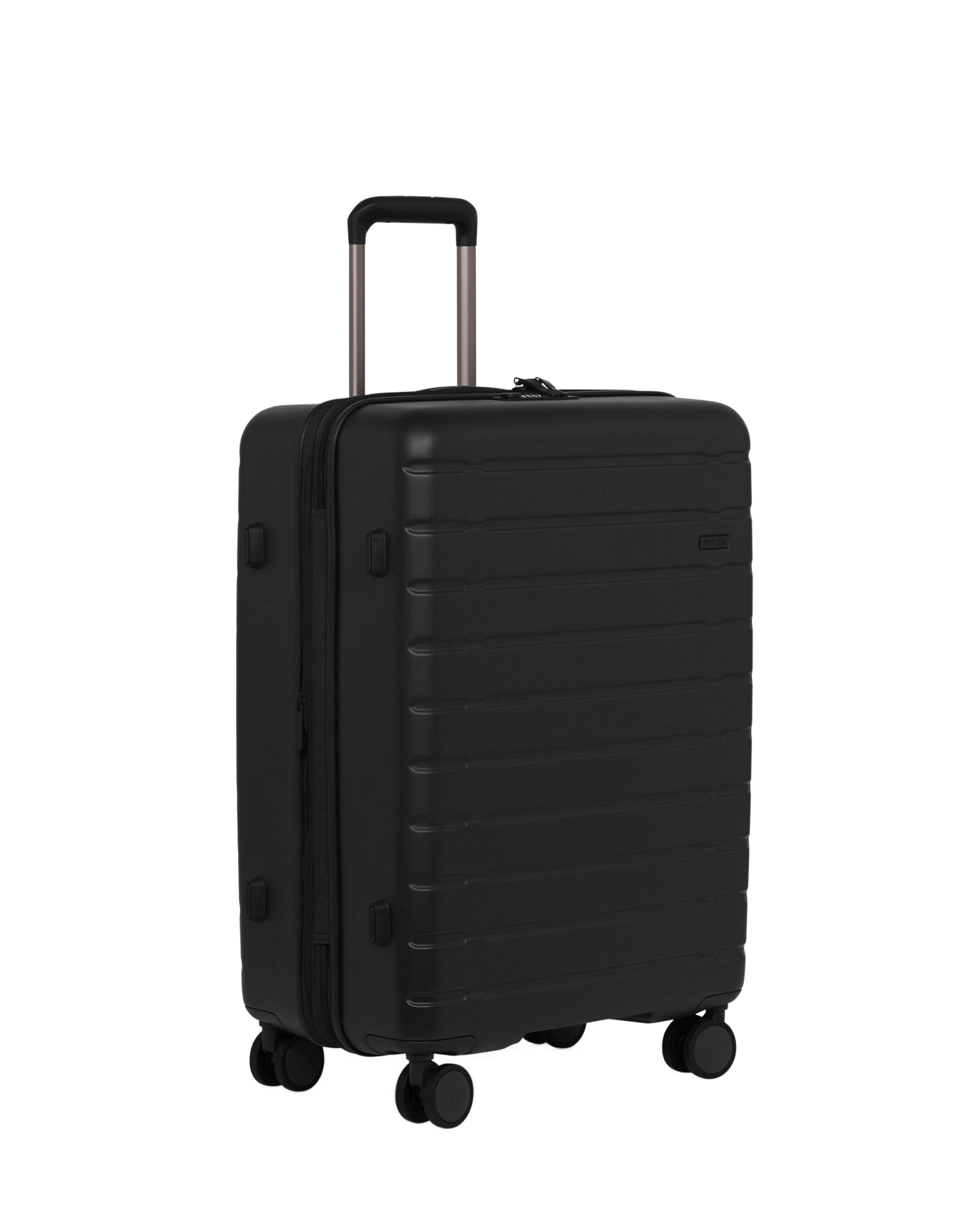 View Antler Stamford 20 Medium Suitcase In Midnight Black Size 295cm x 48cm x 683cm information