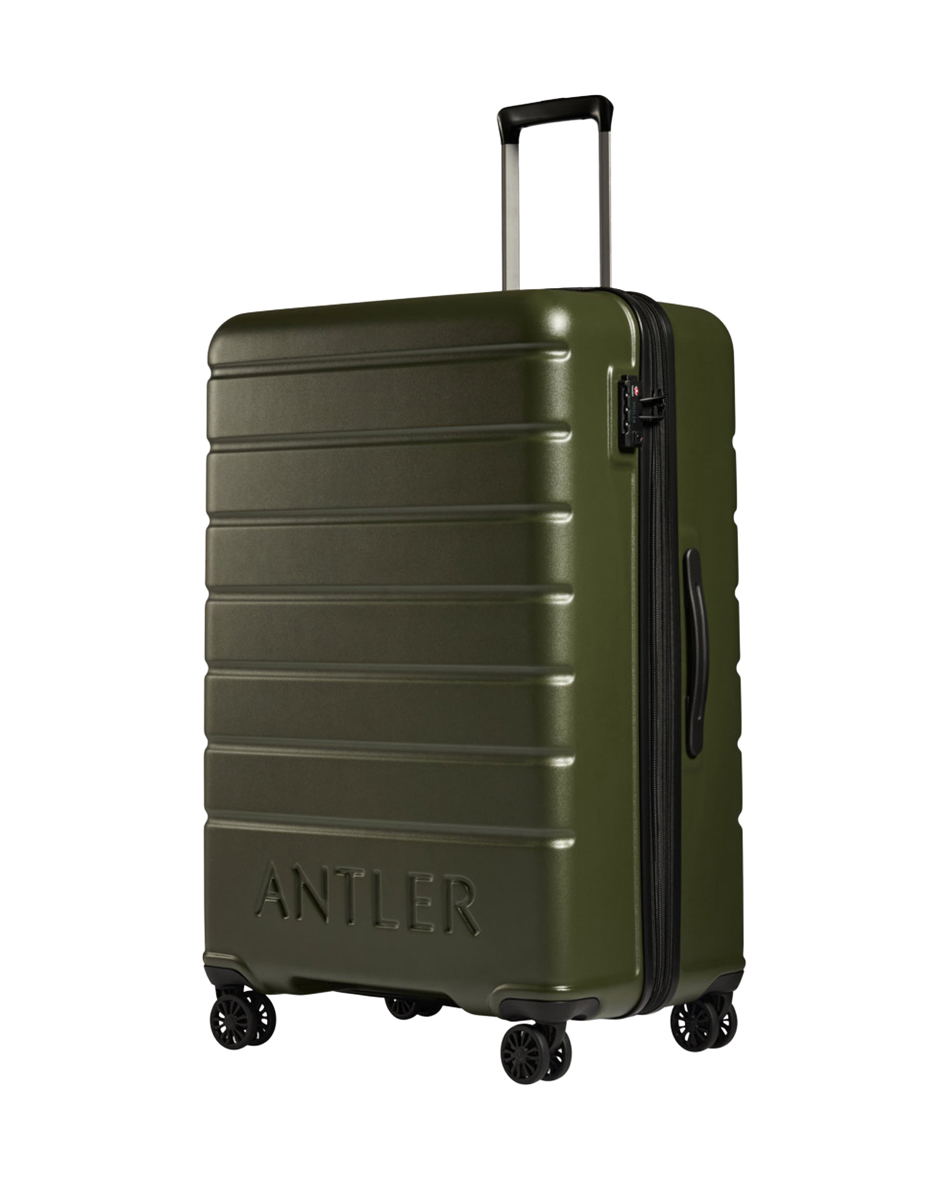 View Antler Logo Large Suitcase In Pine Size 355cm x 537cm x 81cm information