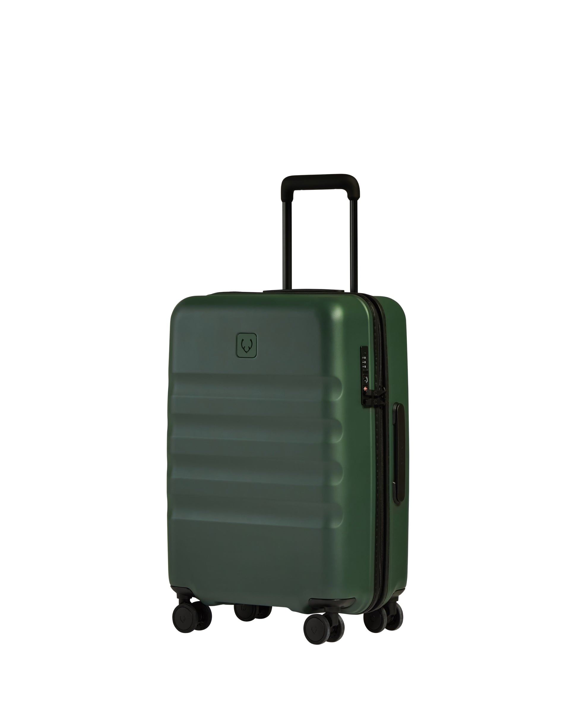View Icon Stripe Biggest Cabin Suitcase In Antler Green Size 24cm x 58cm x 395cm information