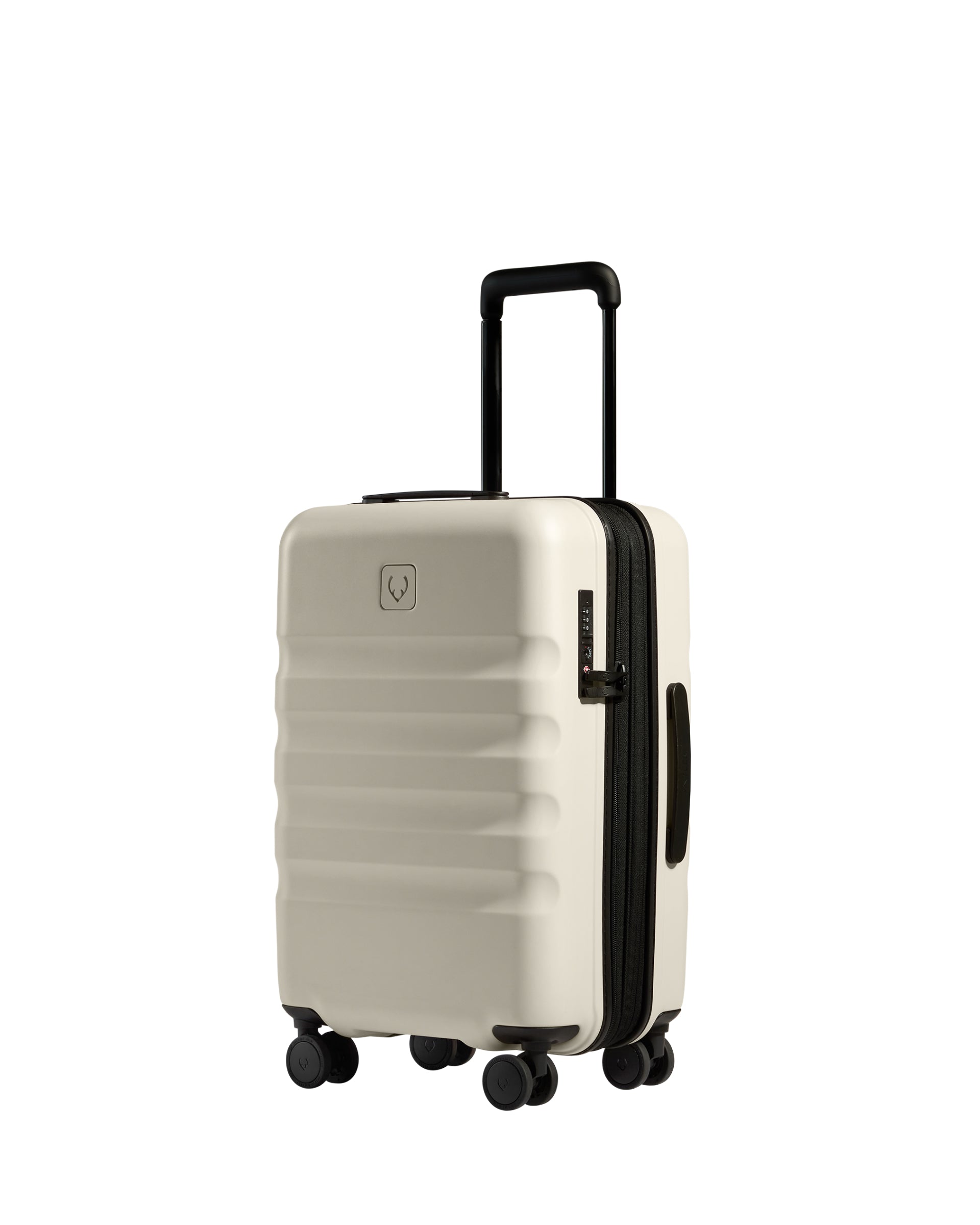 View Antler Icon Stripe Cabin Suitcase With Expander In Taupe Size 23cm x 55cm x 36cm information