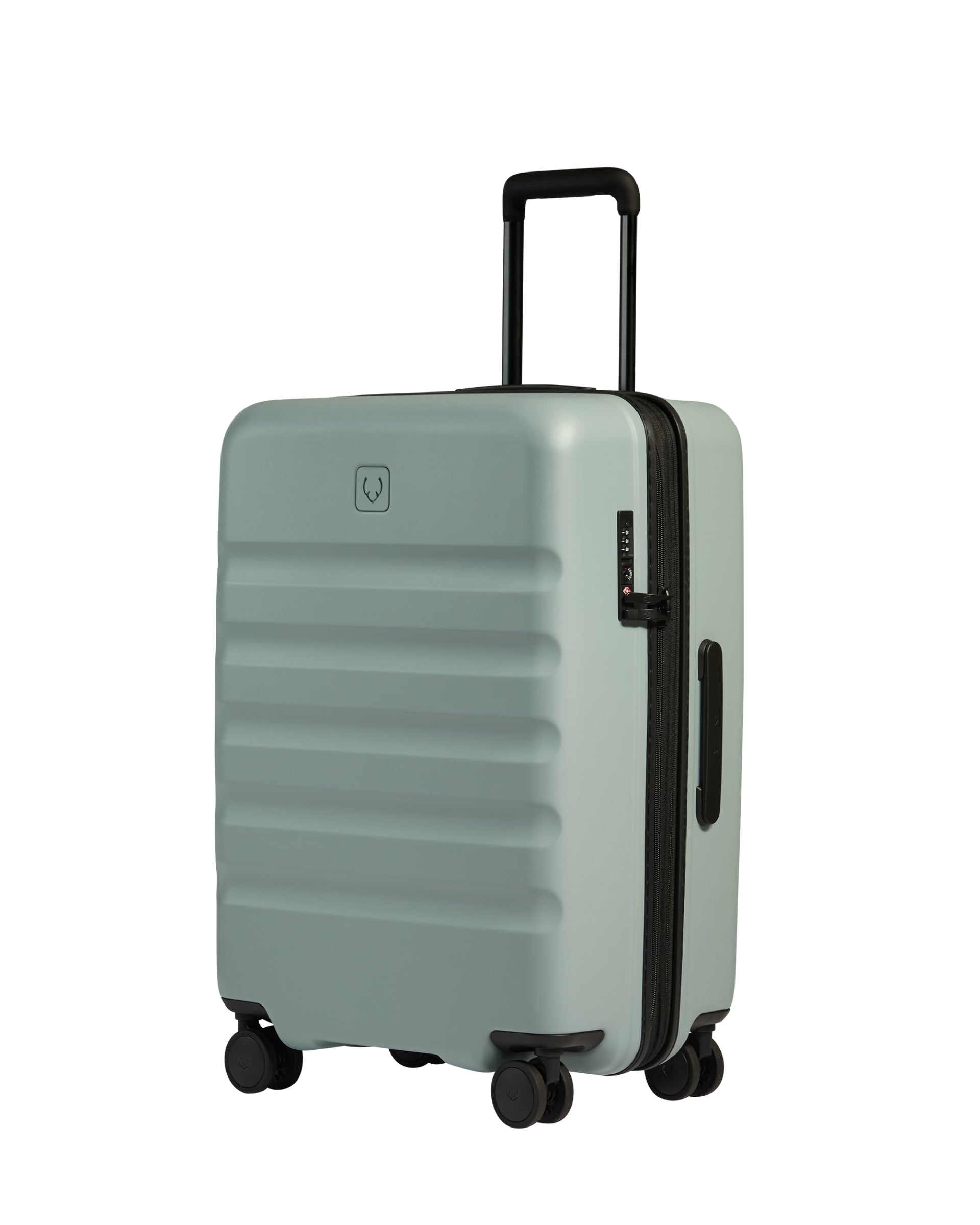 View Antler Icon Stripe Medium Suitcase In Mist Blue Size 455cm x 66cm x 30cm information