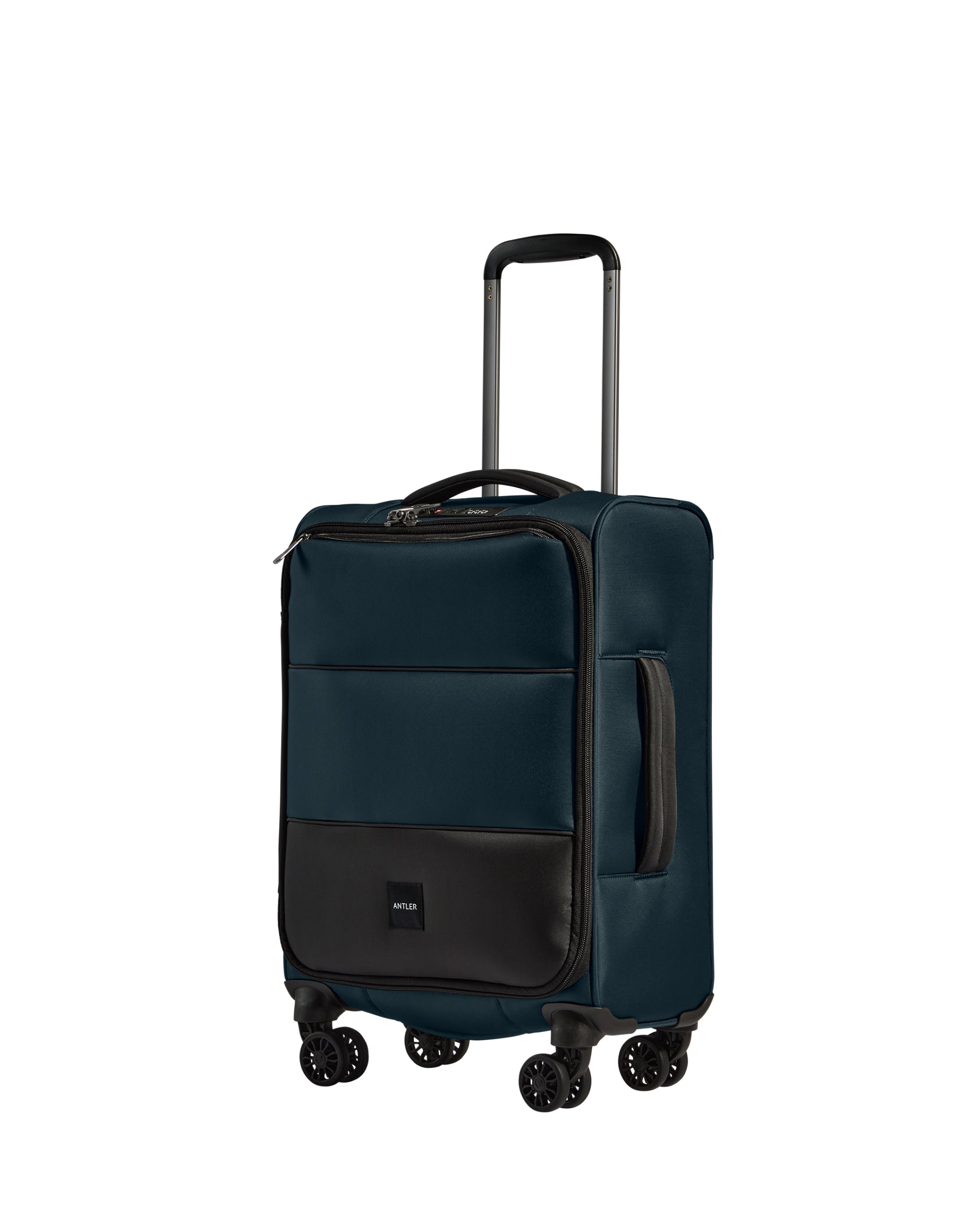 View Antler Soft Stripe Cabin Suitcase In Navy Indigo Size 20cm x 55cm x 35cm information