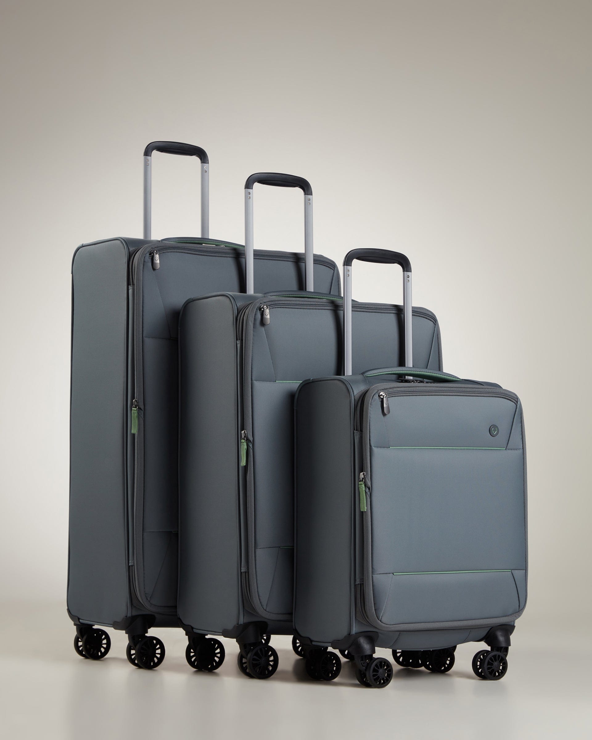 View Antler Brixham Suitcase Set In Concrete Grey information