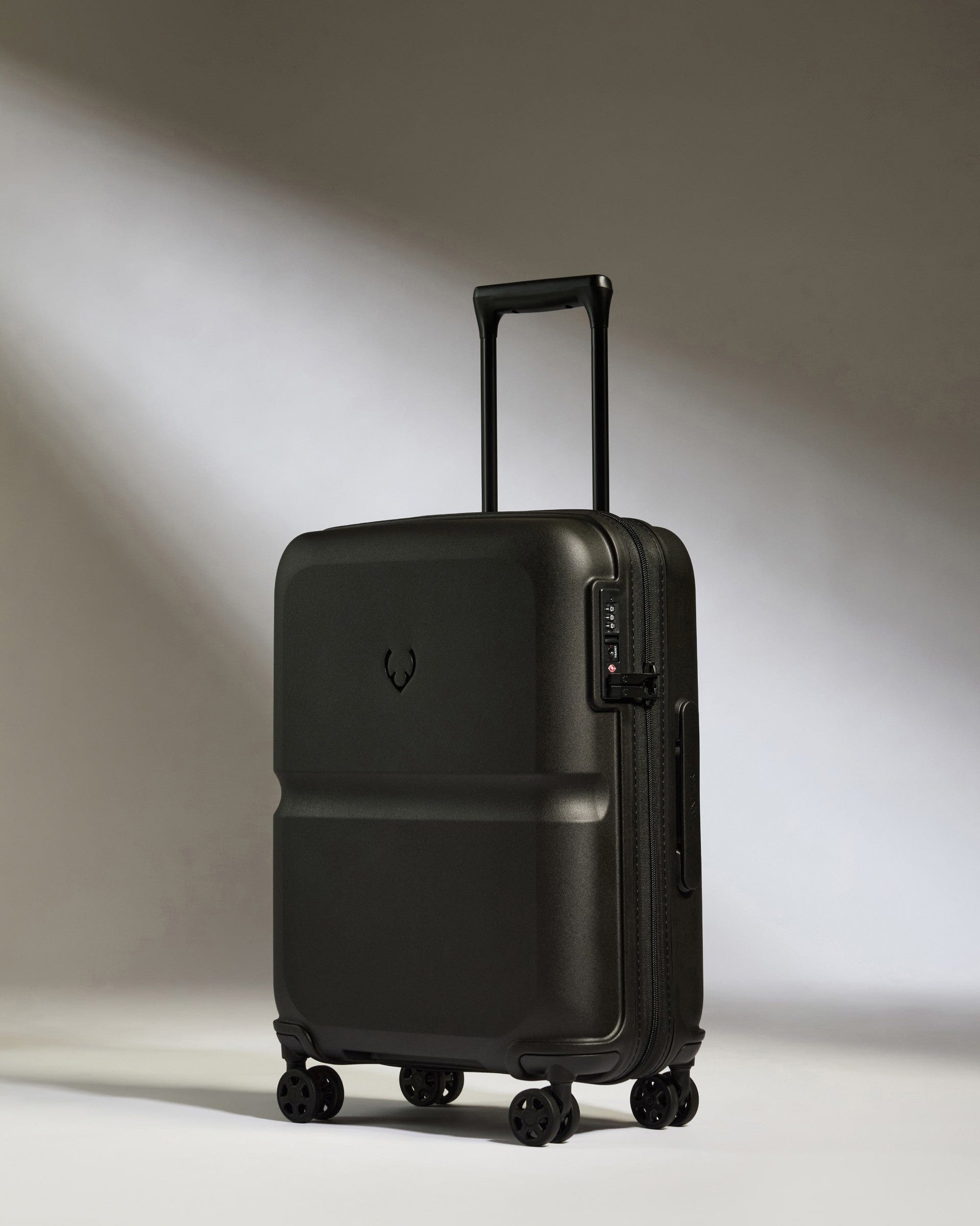 View Antler Cabin Suitcase In Black Single Stripe Size 20cm x 55cm x 40cm information