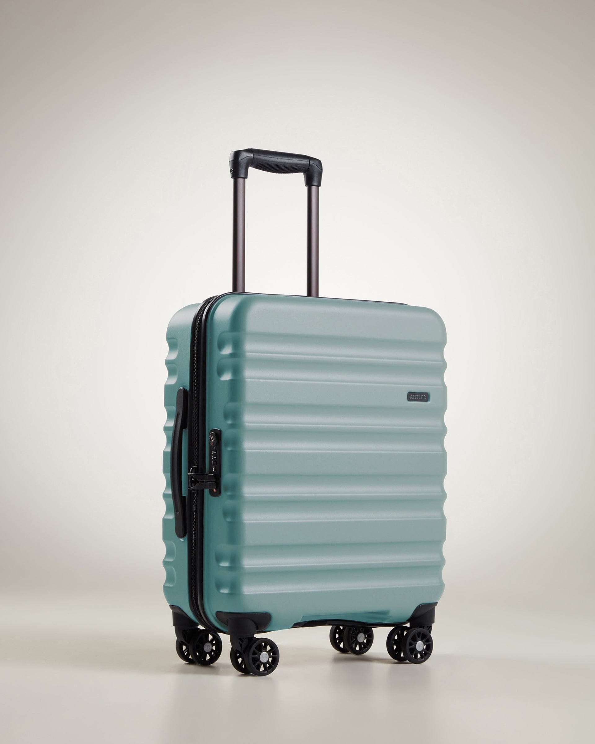 View Antler Clifton Expandable Cabin Suitcase In Mineral Size 56 x 35 x 23 cm information