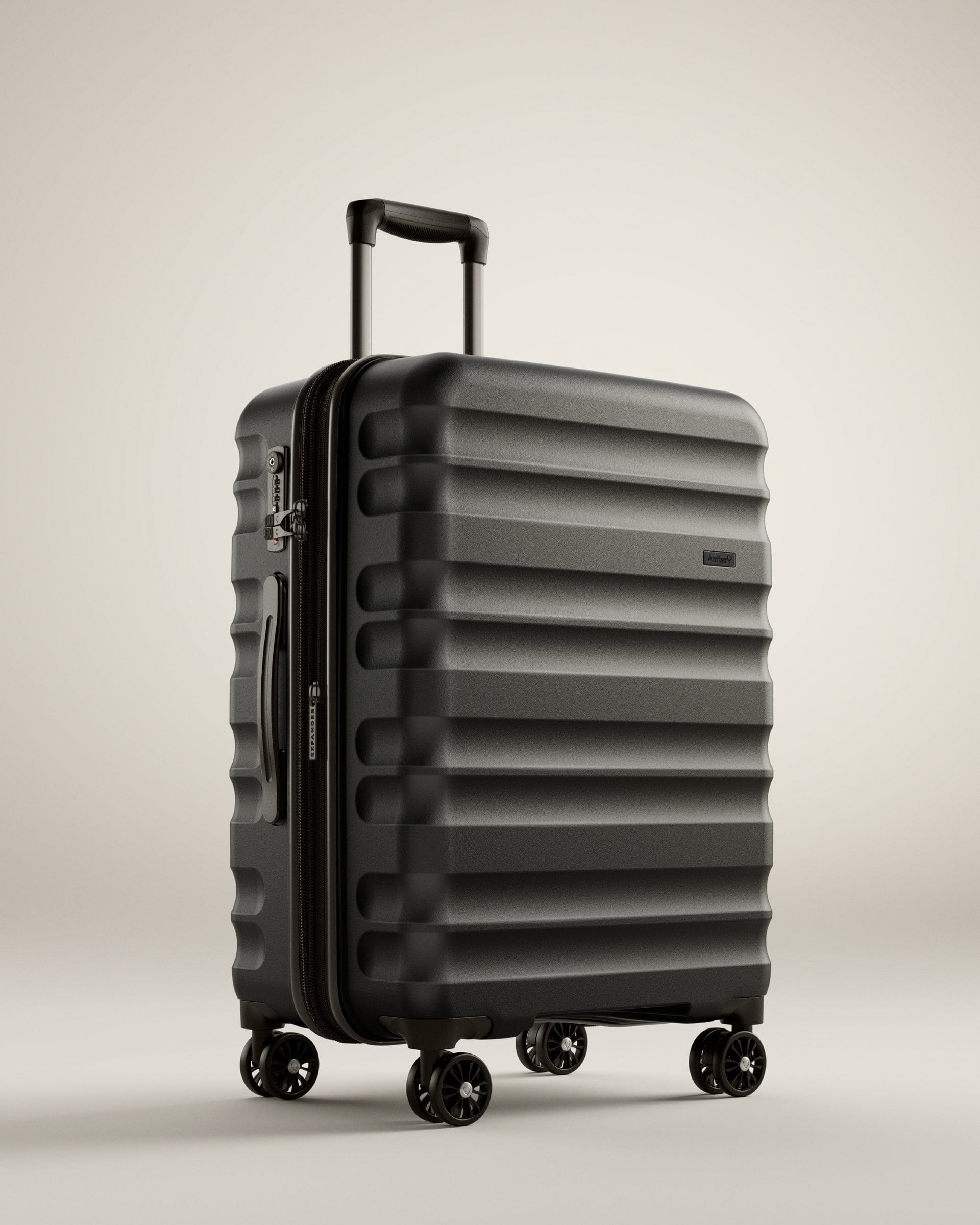 View Antler Clifton Medium Suitcase In Black Size 30 x 45 x 67 cm information