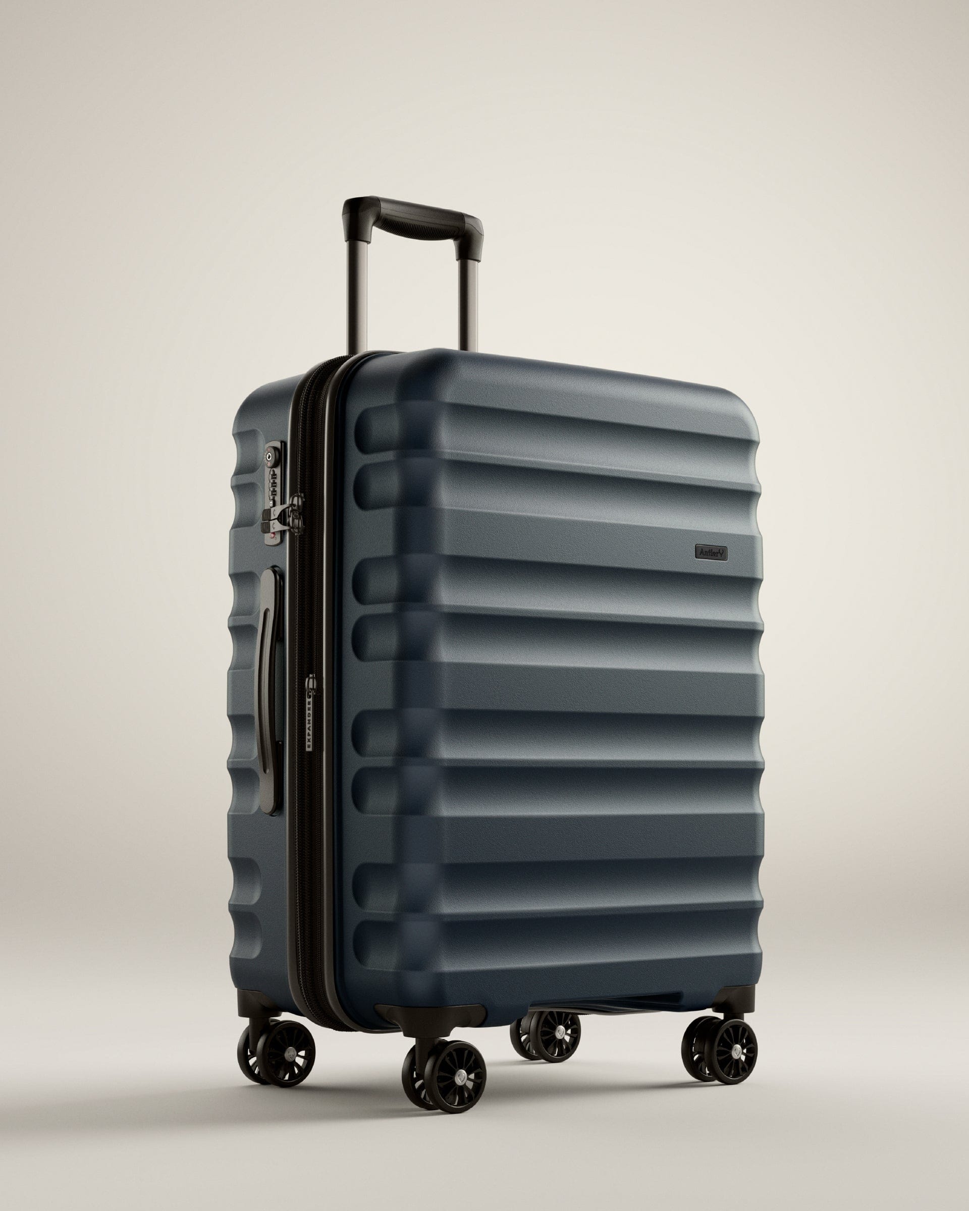 View Antler Clifton Medium Suitcase In Navy Size 29 x 45 x 67 cm information