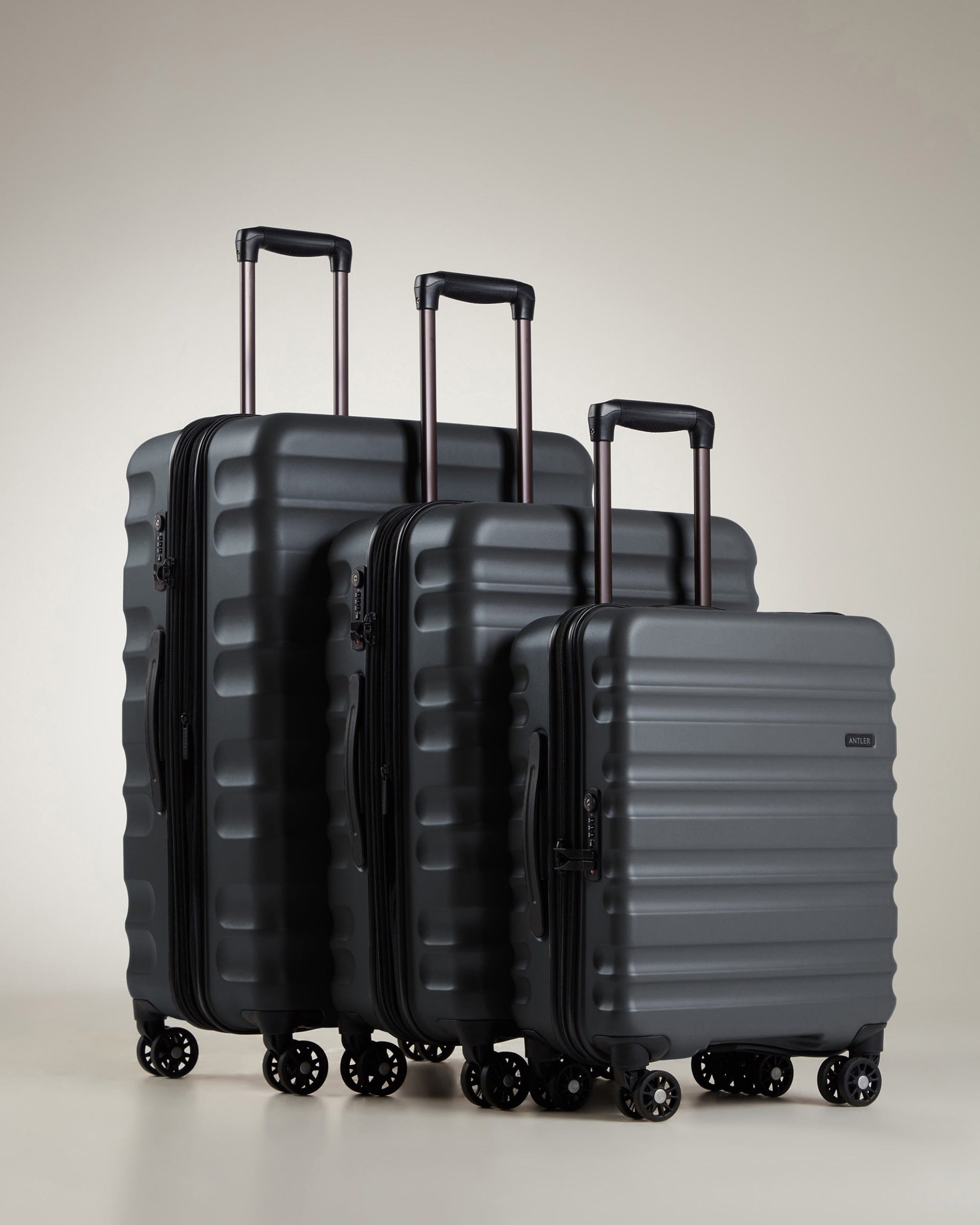 View Antler Clifton Suitcase Set In Slate information
