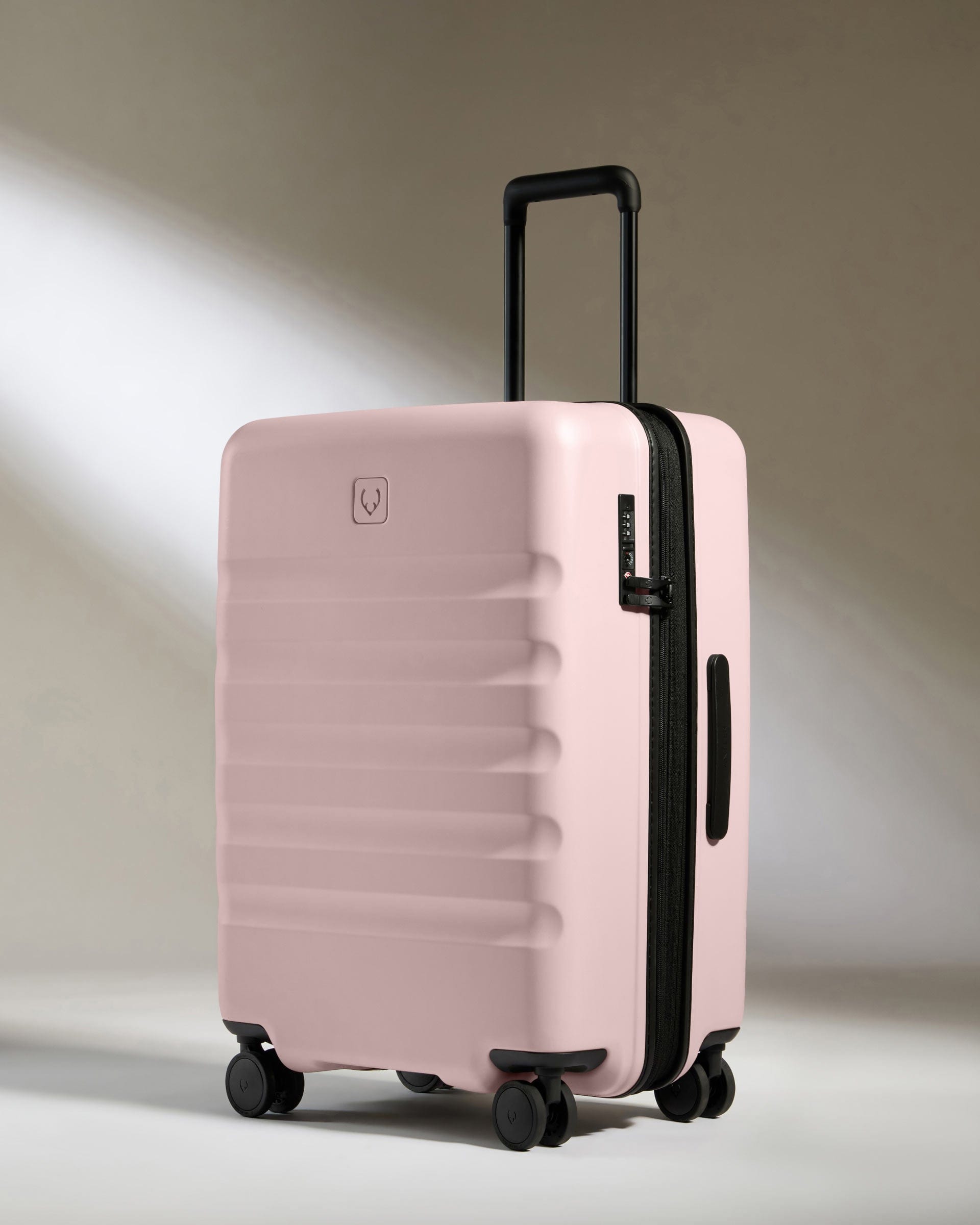 View Antler Icon Stripe Medium Suitcase In Moorland Pink Size 455cm x 66cm x 30cm information