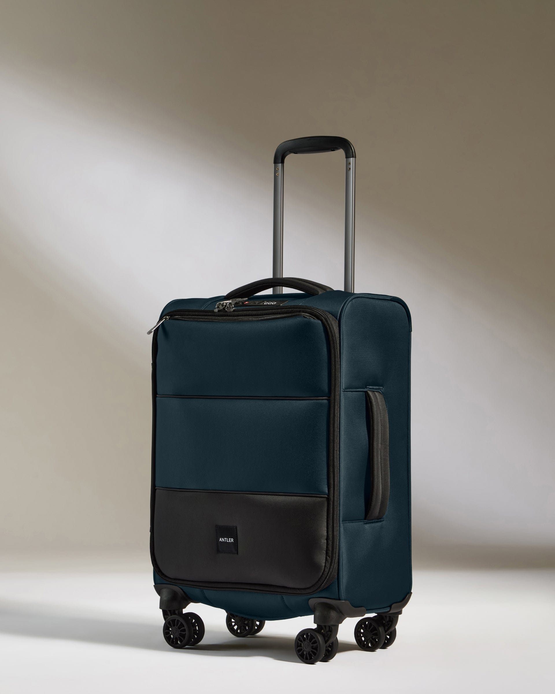 View Antler Soft Stripe Cabin Suitcase In Indigo Size 20cm x 55cm x 35cm information
