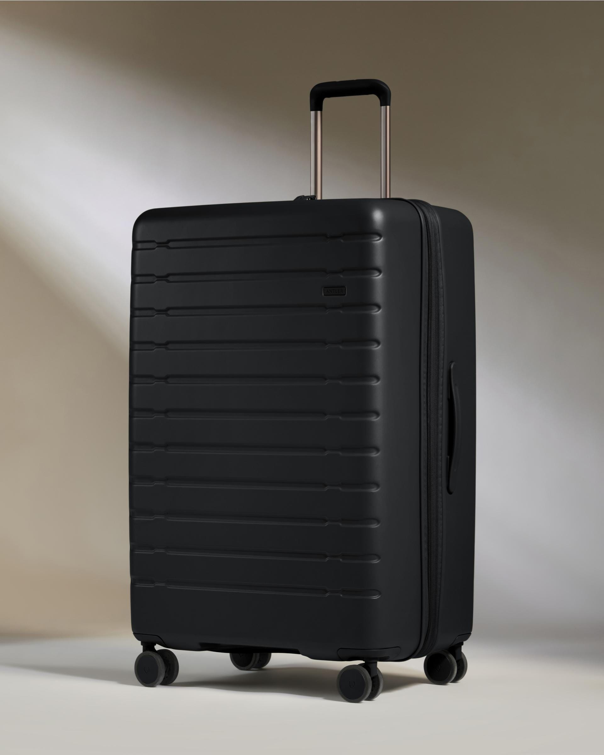 View Antler Stamford 20 Large Suitcase In Midnight Black Size 345cm x 54cm x 815cm information