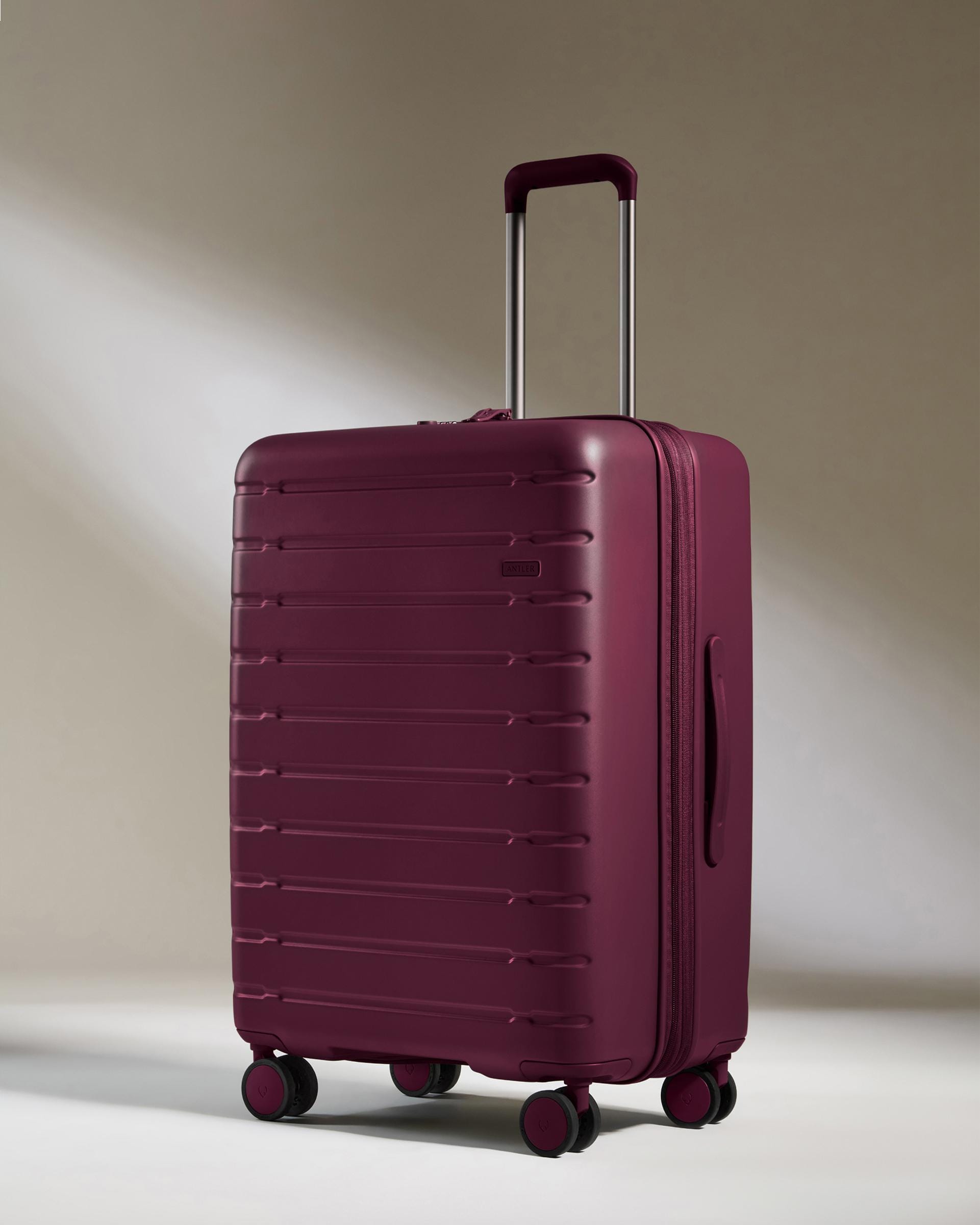 View Antler Stamford 20 Medium Suitcase In Berry Red Size 295cm x 48cm x 683cm information