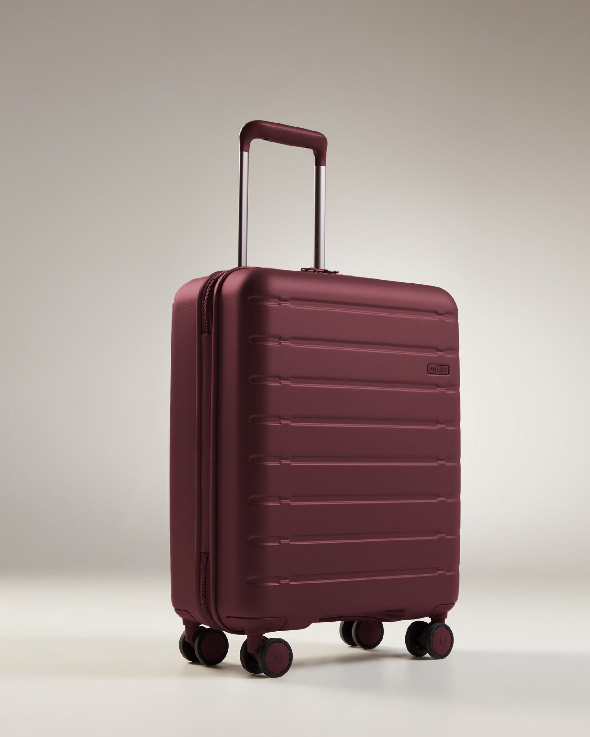 View Antler Stamford 20 Cabin Suitcase In Berry Red Size 20cm x 402cm x 541cm information