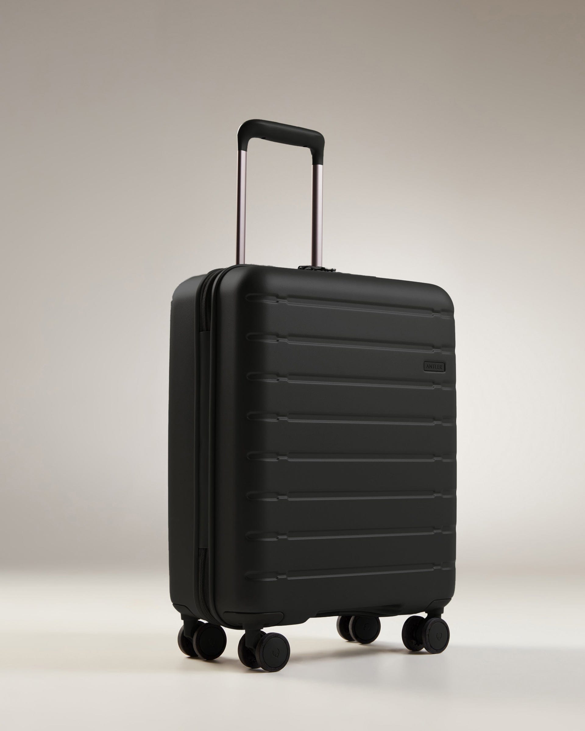 View Antler Stamford 20 Cabin Suitcase In Midnight Black Size 20cm x 402cm x 541cm information