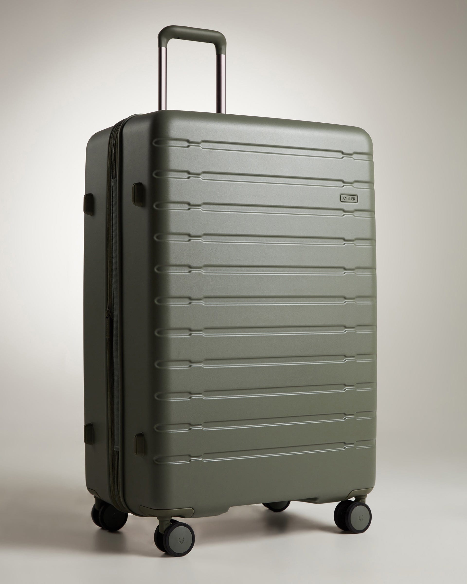 View Antler Stamford 20 Large Suitcase In Field Green Size 345cm x 54cm x 815cm information