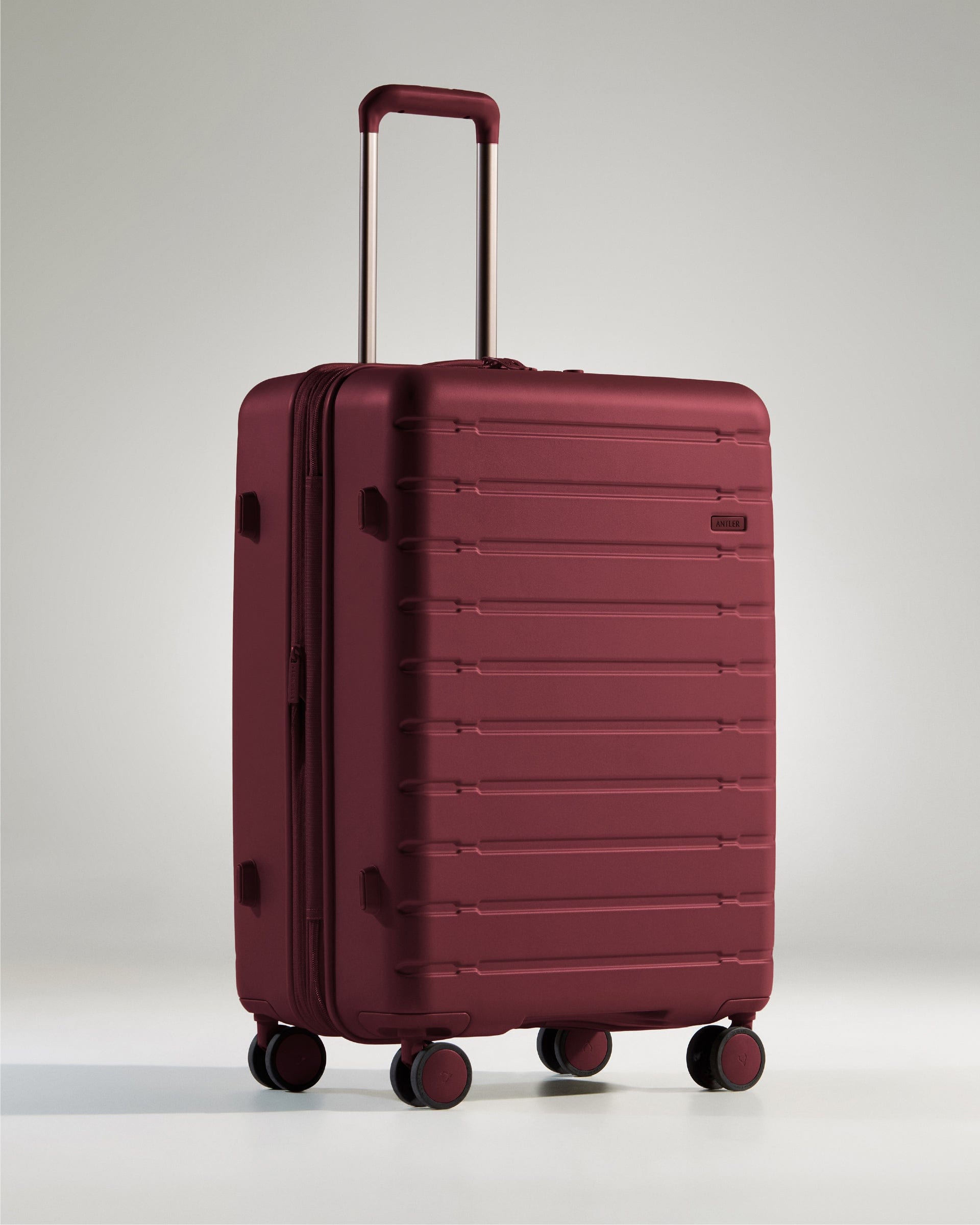 View Antler Stamford 20 Medium Suitcase In Berry Red Size 295cm x 48cm x 683cm information