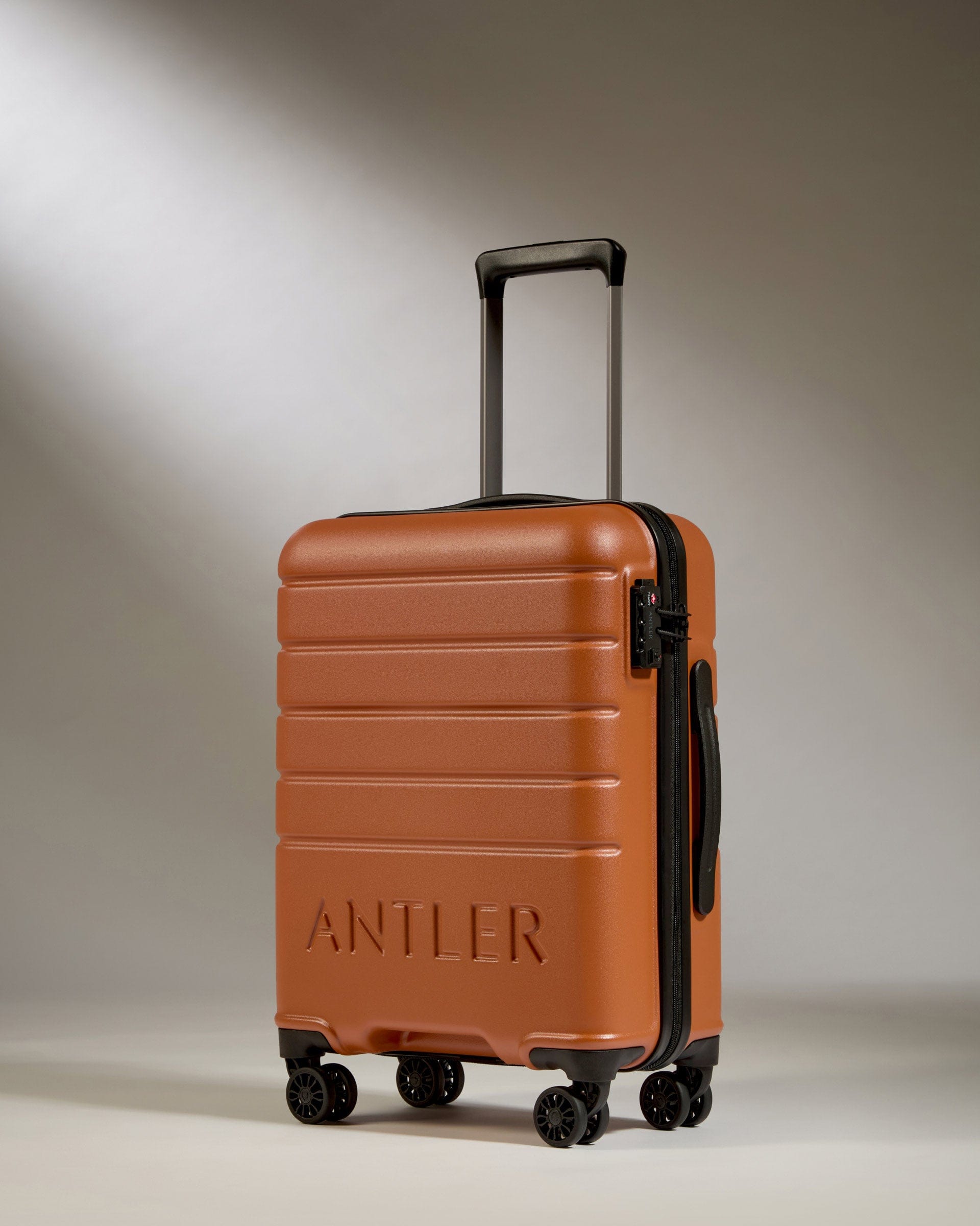 View Antler Logo Cabin Suitcase In Amber Size 20cm x 40cm x 55cm information