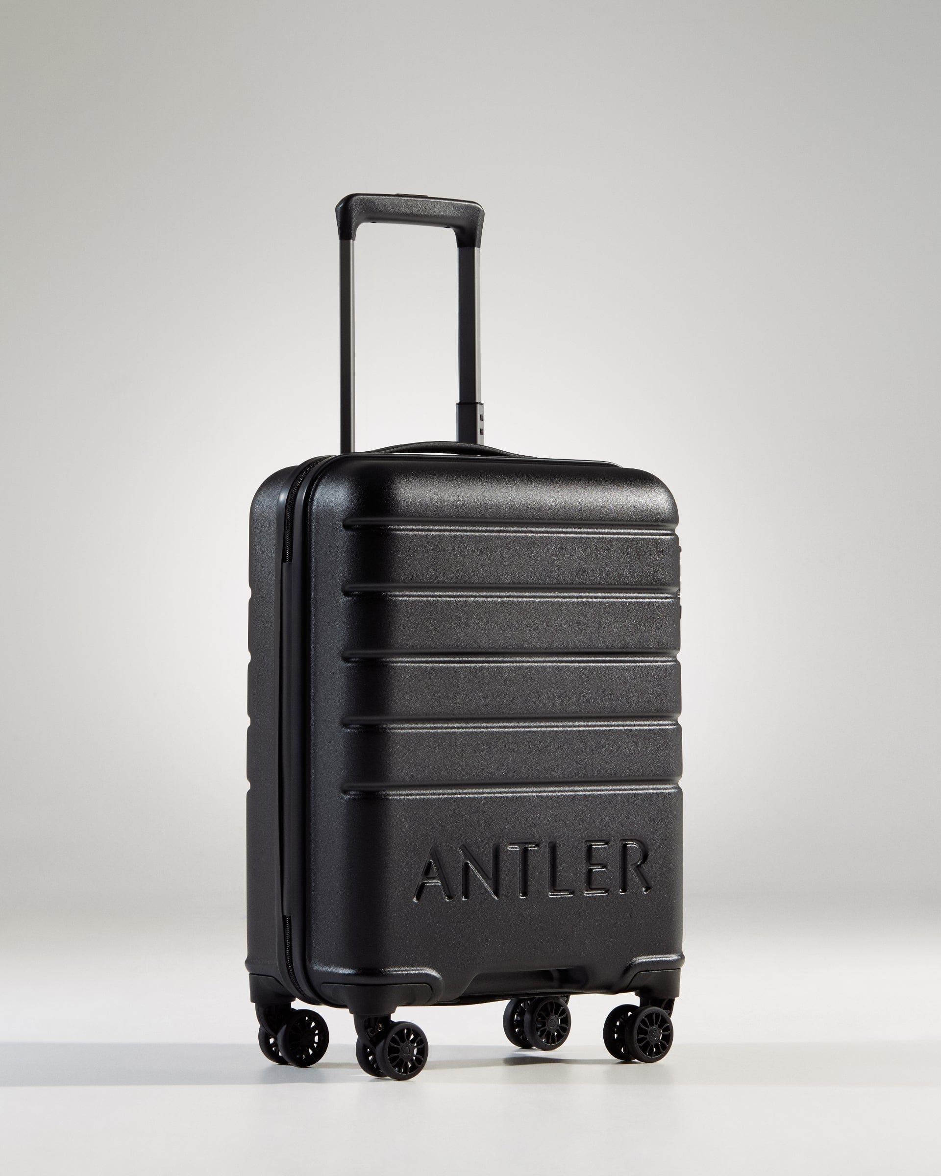 View Antler Logo Cabin Suitcase In Black Size 55 x 40 x 20 cm information