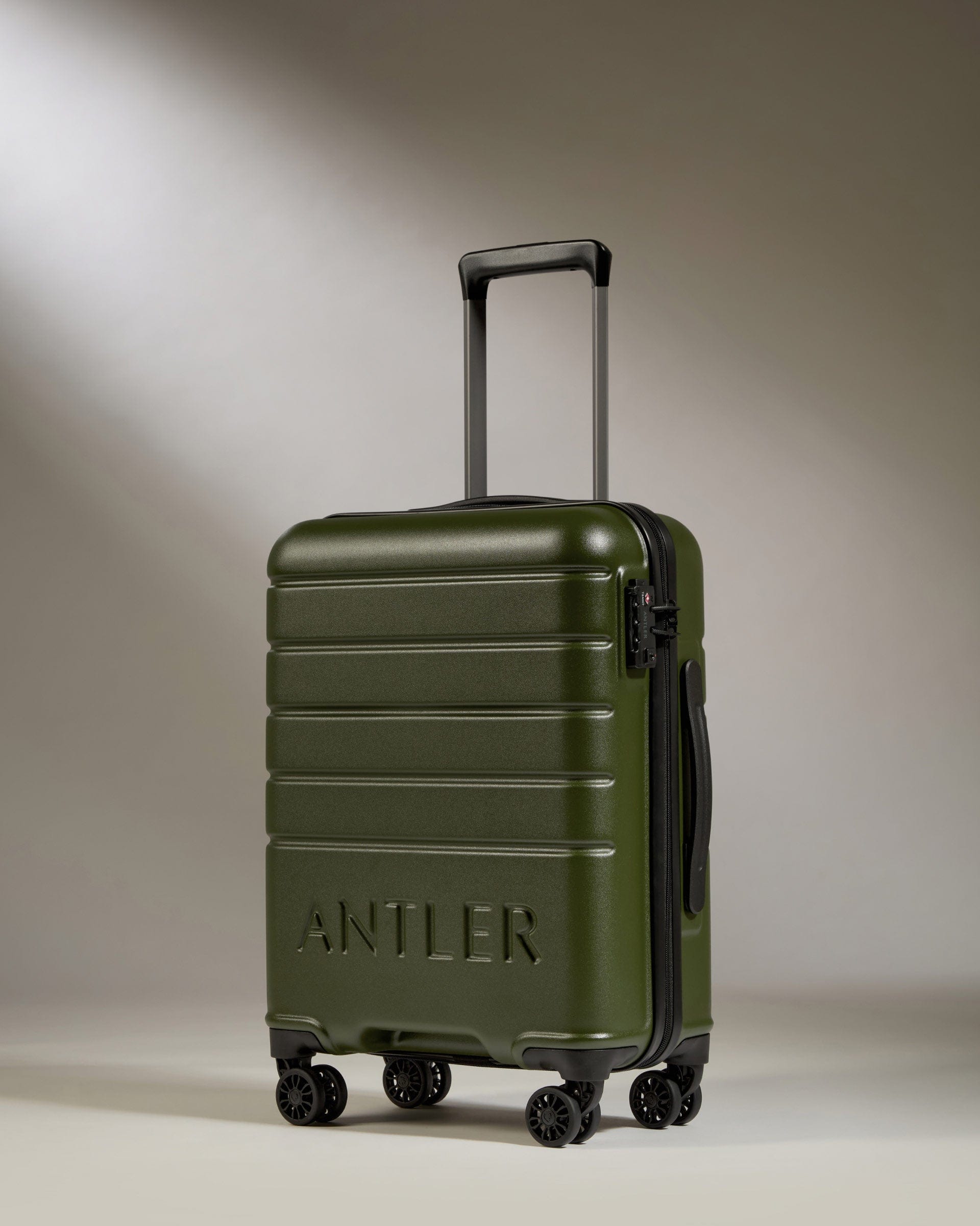 View Antler Logo Cabin Suitcase In Pine Size 20cm x 40cm x 55cm information