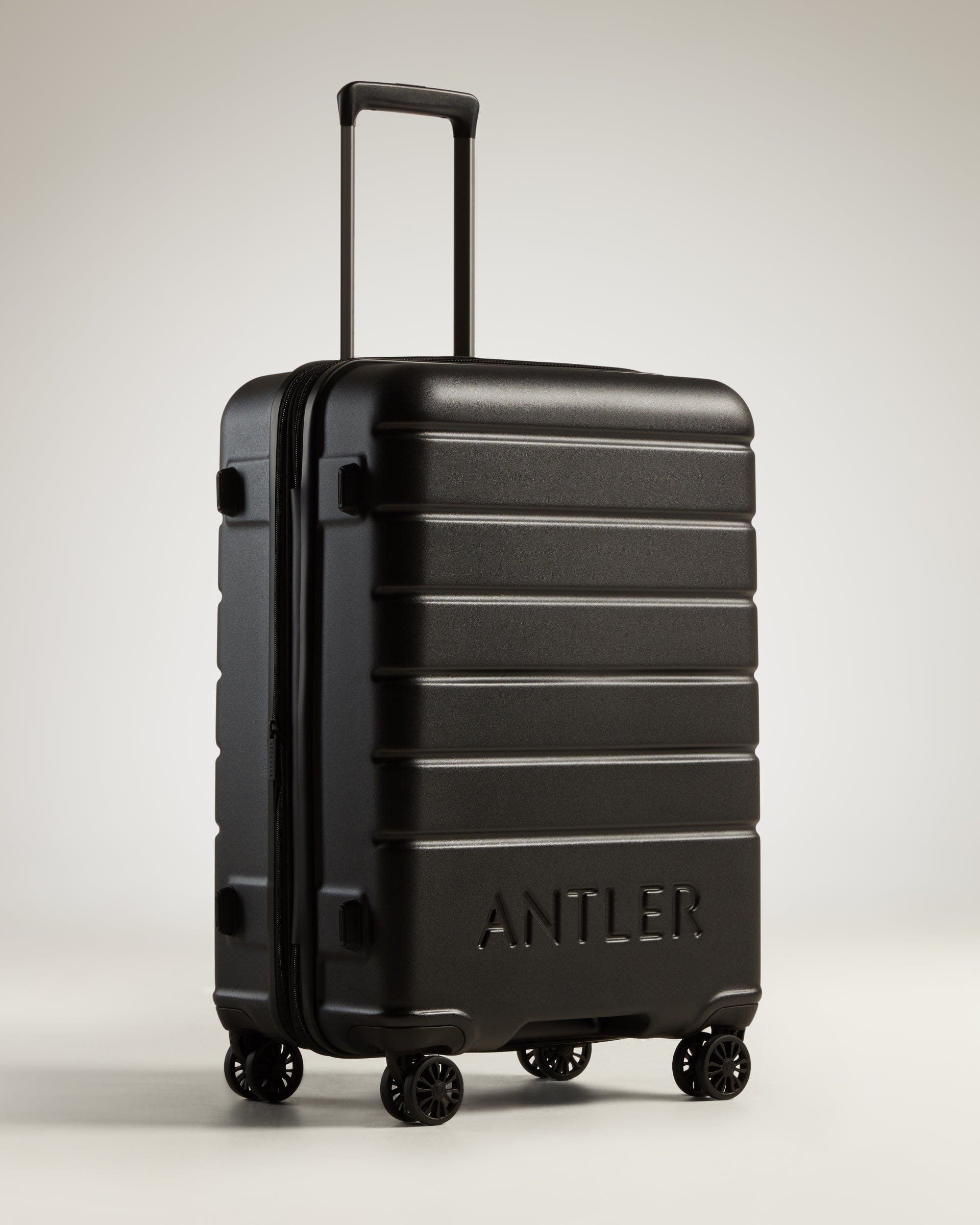 View Antler Logo Medium Suitcase In Black Size 675 x 476 x 30 cm information