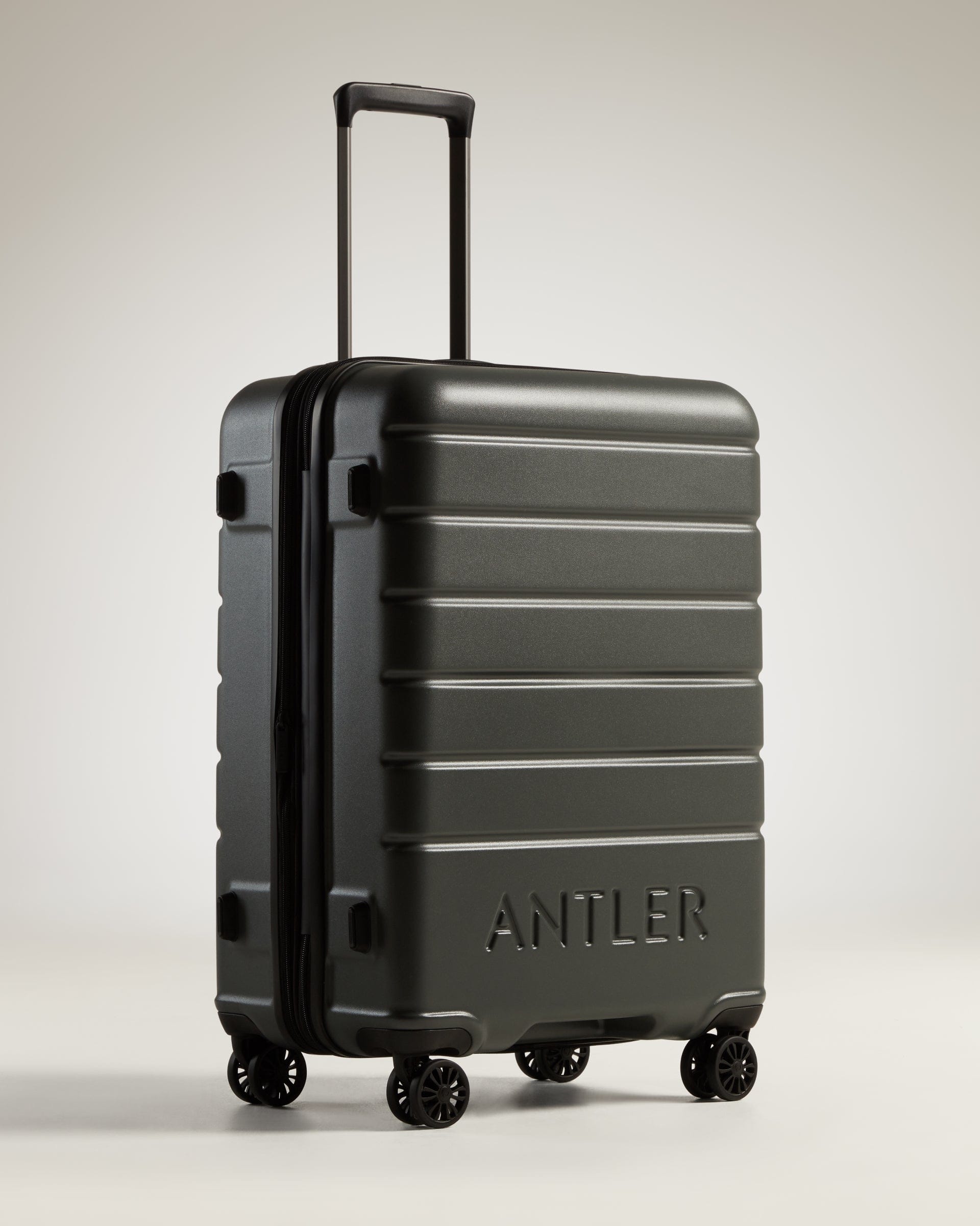 View Antler Logo Medium Suitcase In Moss Grey Size 675 x 476 x 30 cm information