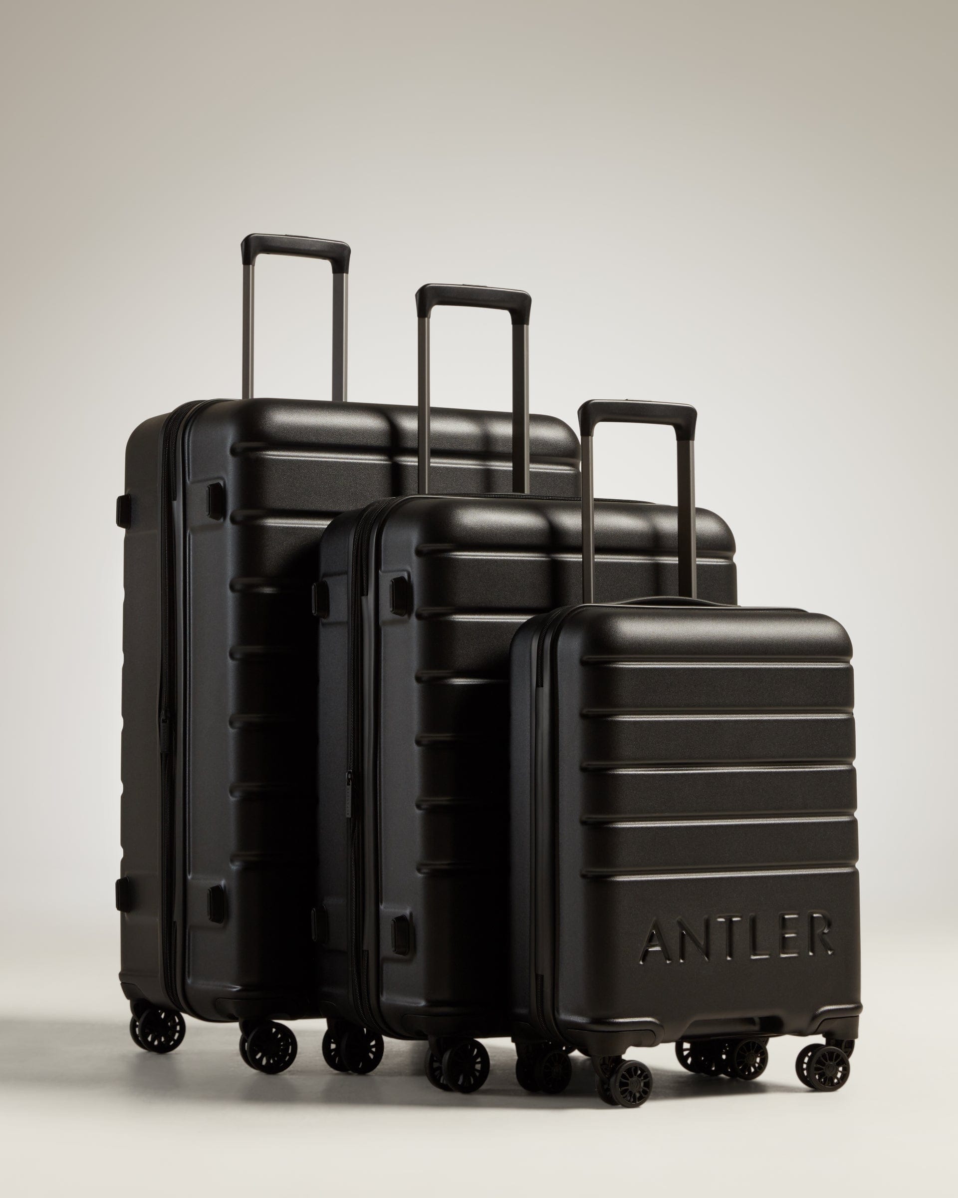 View Antler Logo Suitcase Set In Black information