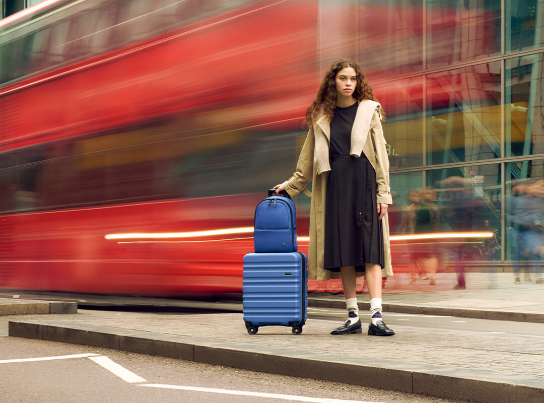 Antler luggage azure blue