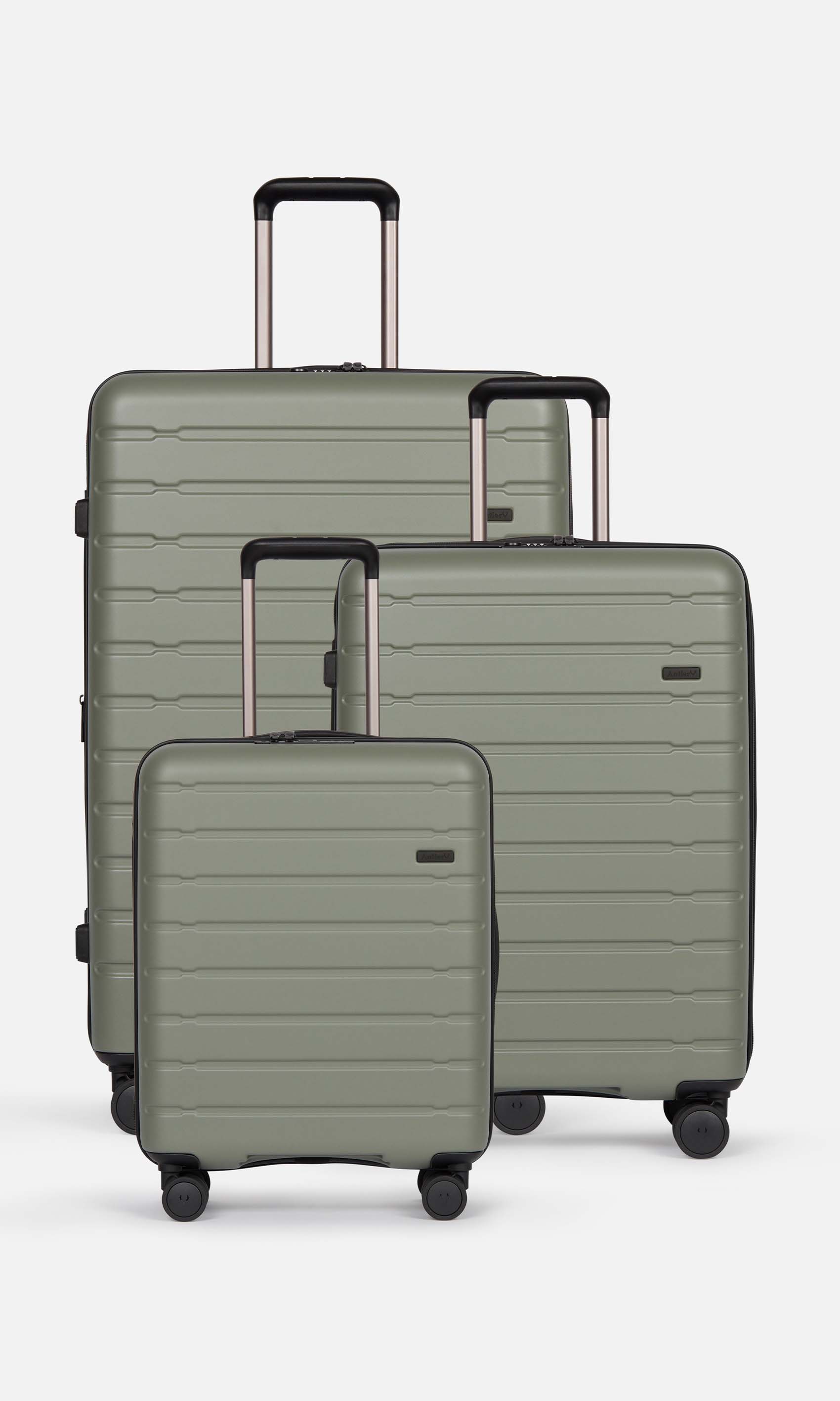 View Antler Stamford Suitcase Set In Khaki information