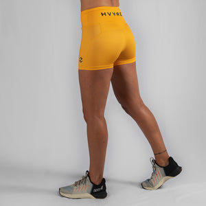Perfect Fit HVY REP White / Black Booty Shorts - Heavy Rep Gear Training