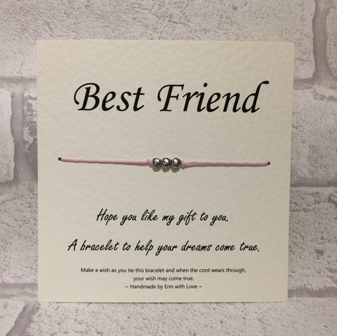 Best Friend Gift FRIENDSHIP Bracelet Friend Birthday Gift 