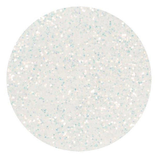 White Edible Glitter Flakes