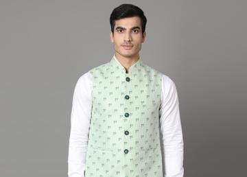 printed waistcoat for men online india