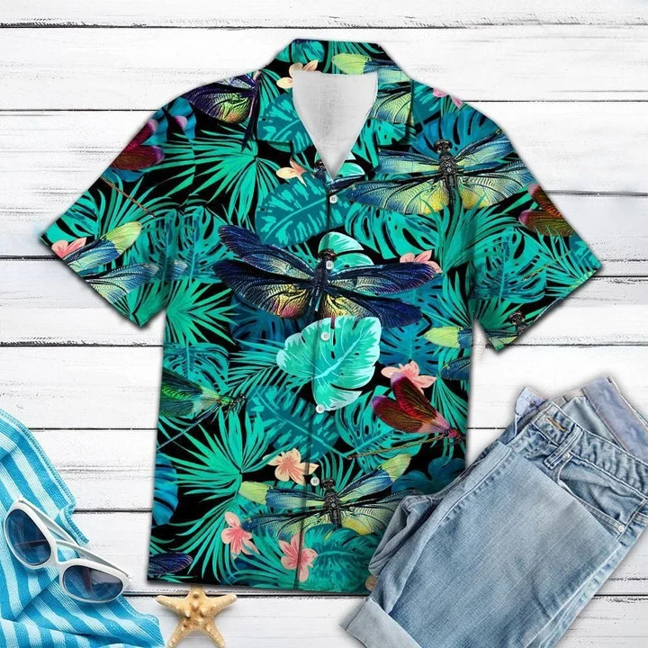 Nice Dragonfly Tropical Jungle Hawaii Shirt Ha58245