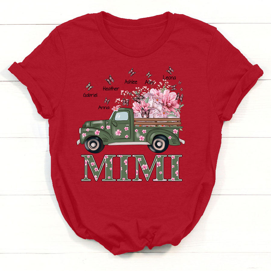 Personalized Mimi Shirt, Mimi Shirts With Grandkids Names, Mothers Day