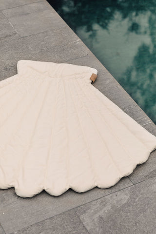 The Shell Mattress White by pool