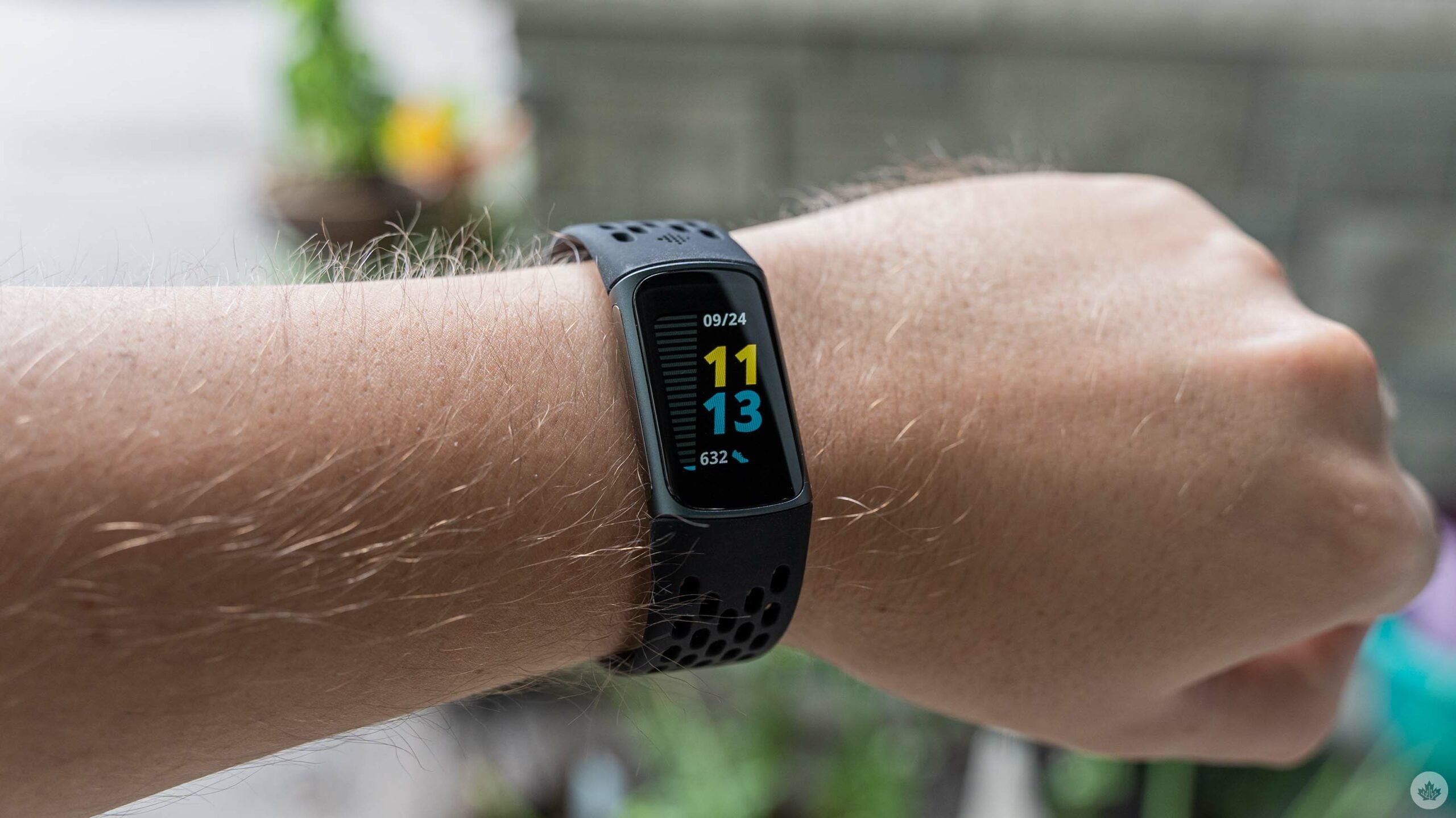 Fitbit Charge 5 watch with step counter