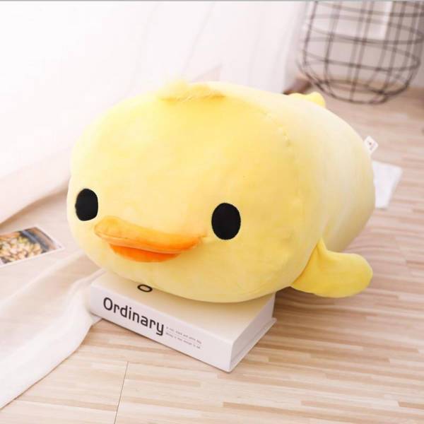 peluche poussin jaune