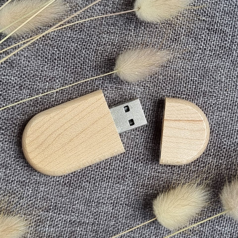 Maple oval USB.