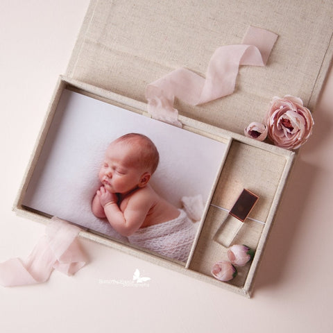 Linen USB Presentation Box