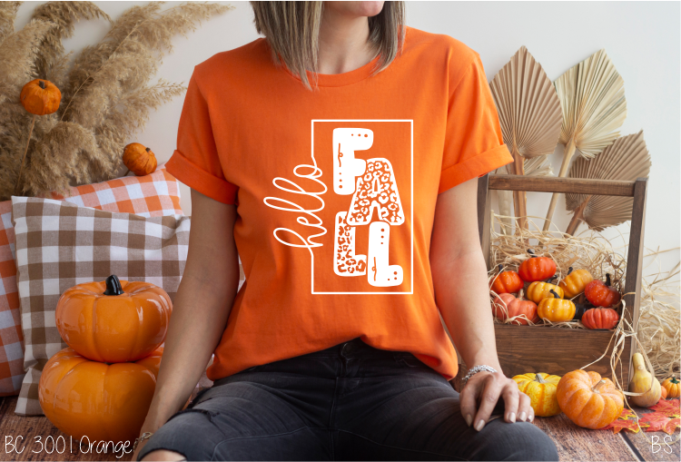 Leopard Letters Hello Fall #BS5867