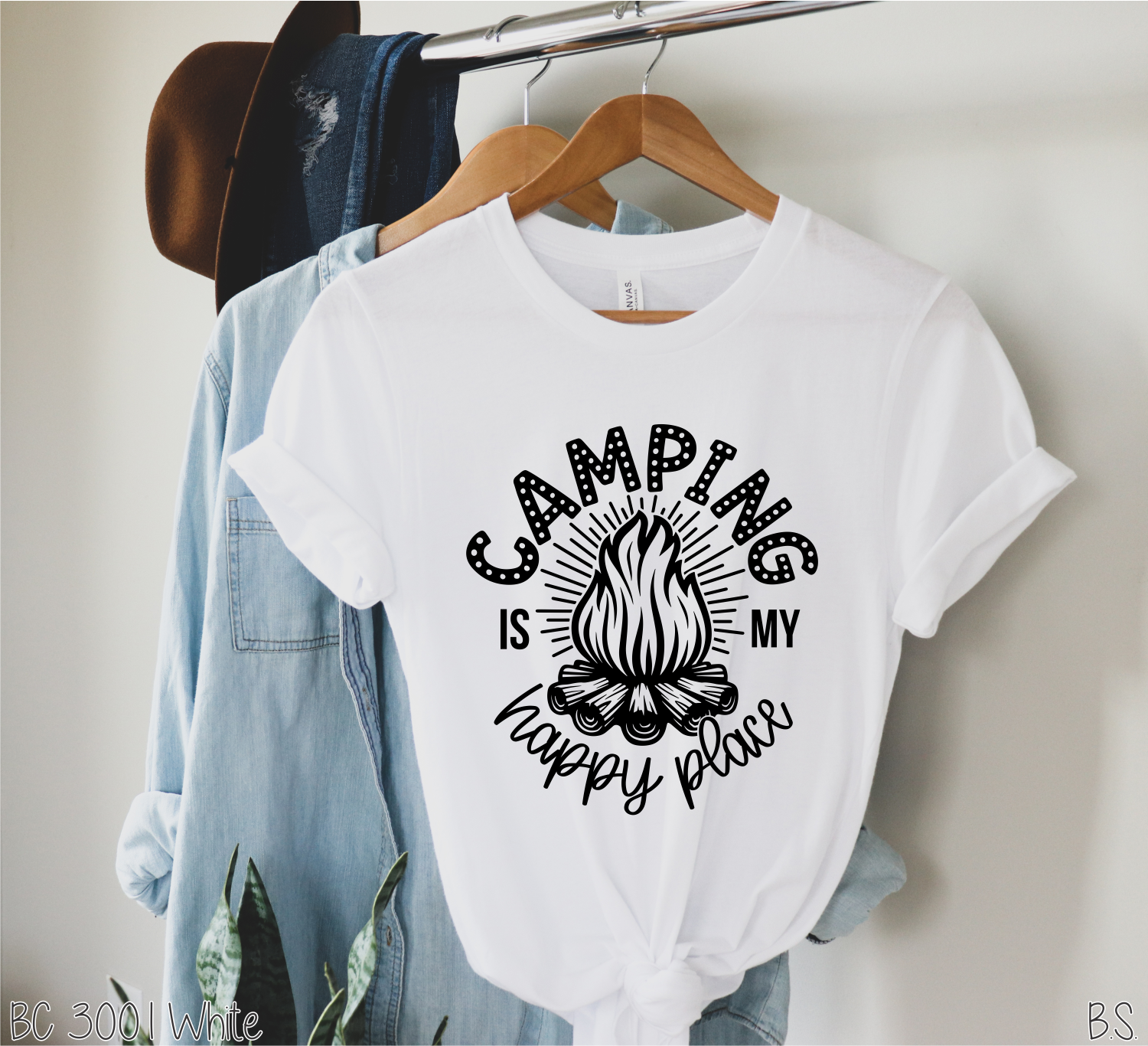 Camping Is My Happy Place Bs1377 Bama Signs Screens