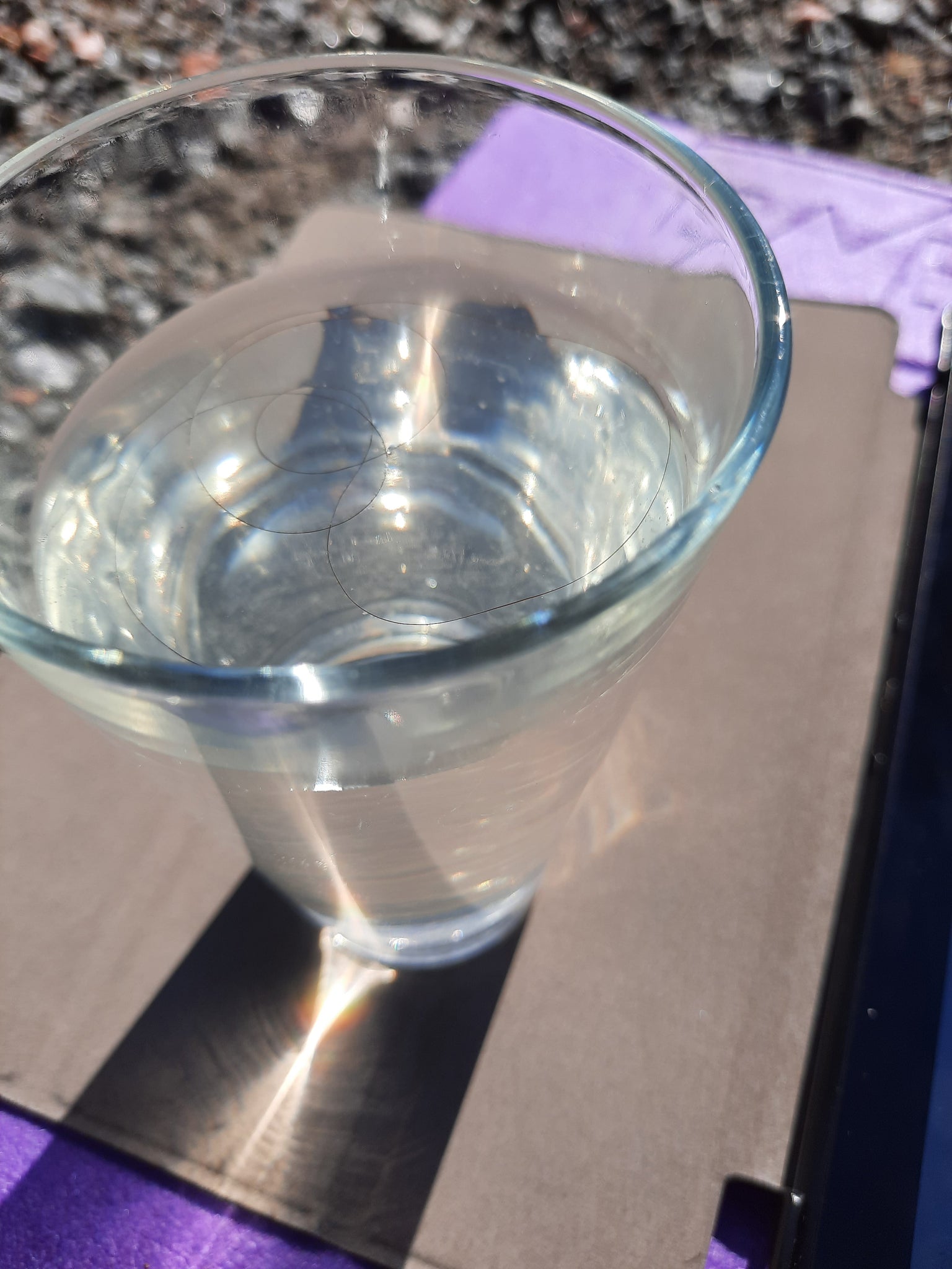 Test how porous your hair is with a glass of water
