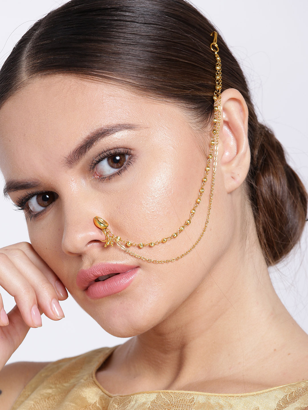 New Twisted U-shaped False Nose Ring Women's Imitation Pierced Body Jewelry  Personalized False Nose Lip Ring Nose Nail - AliExpress