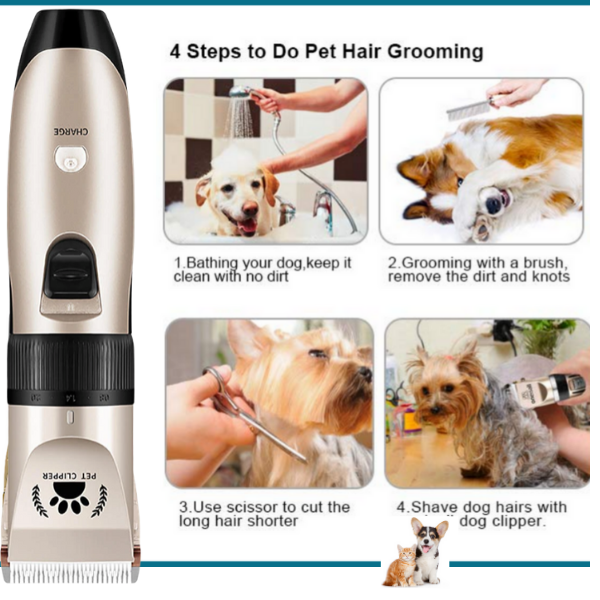 clean pet silent dog clippers
