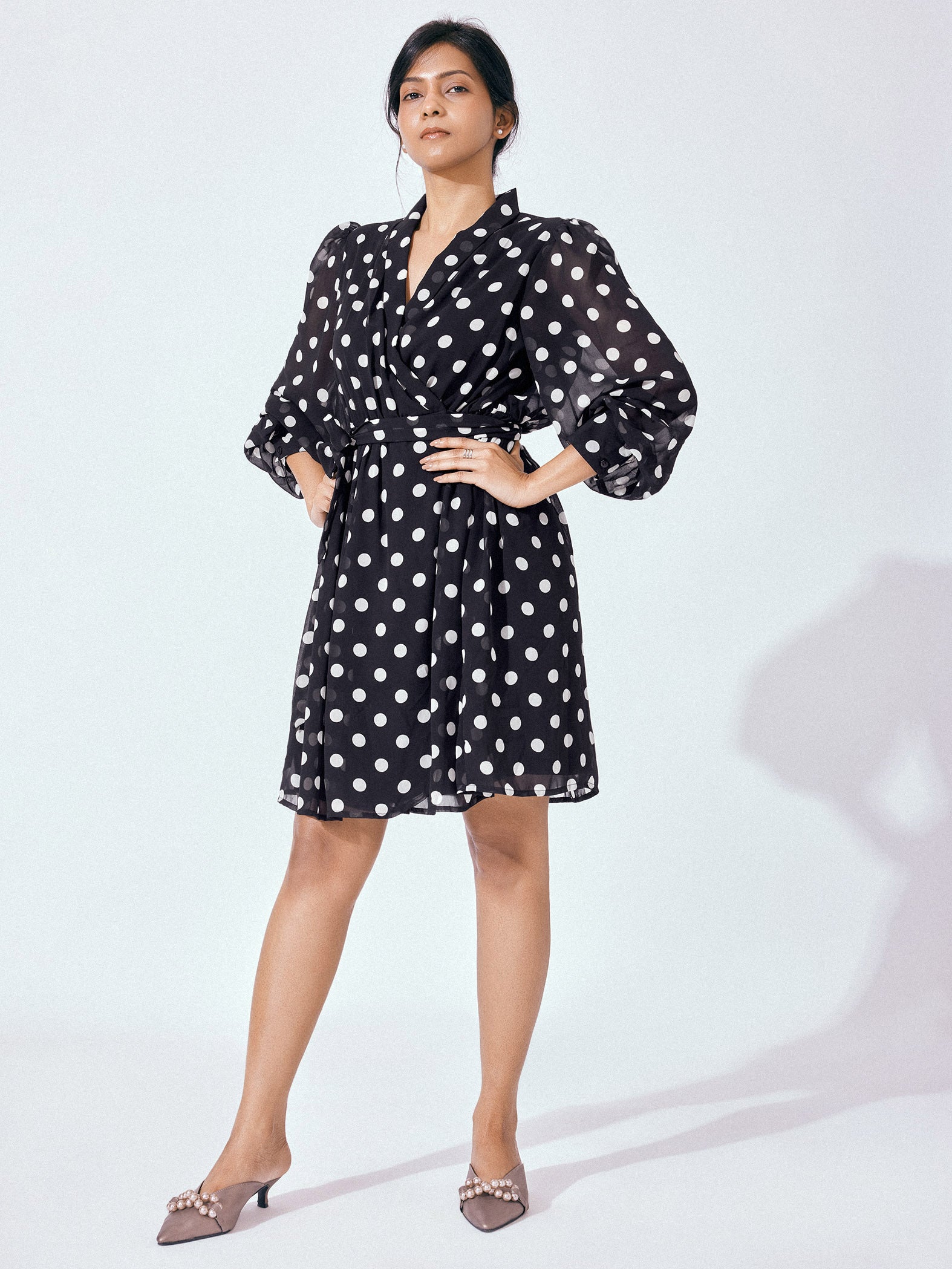 Living The Good Life Polka Dot Dress • Impressions Online Boutique